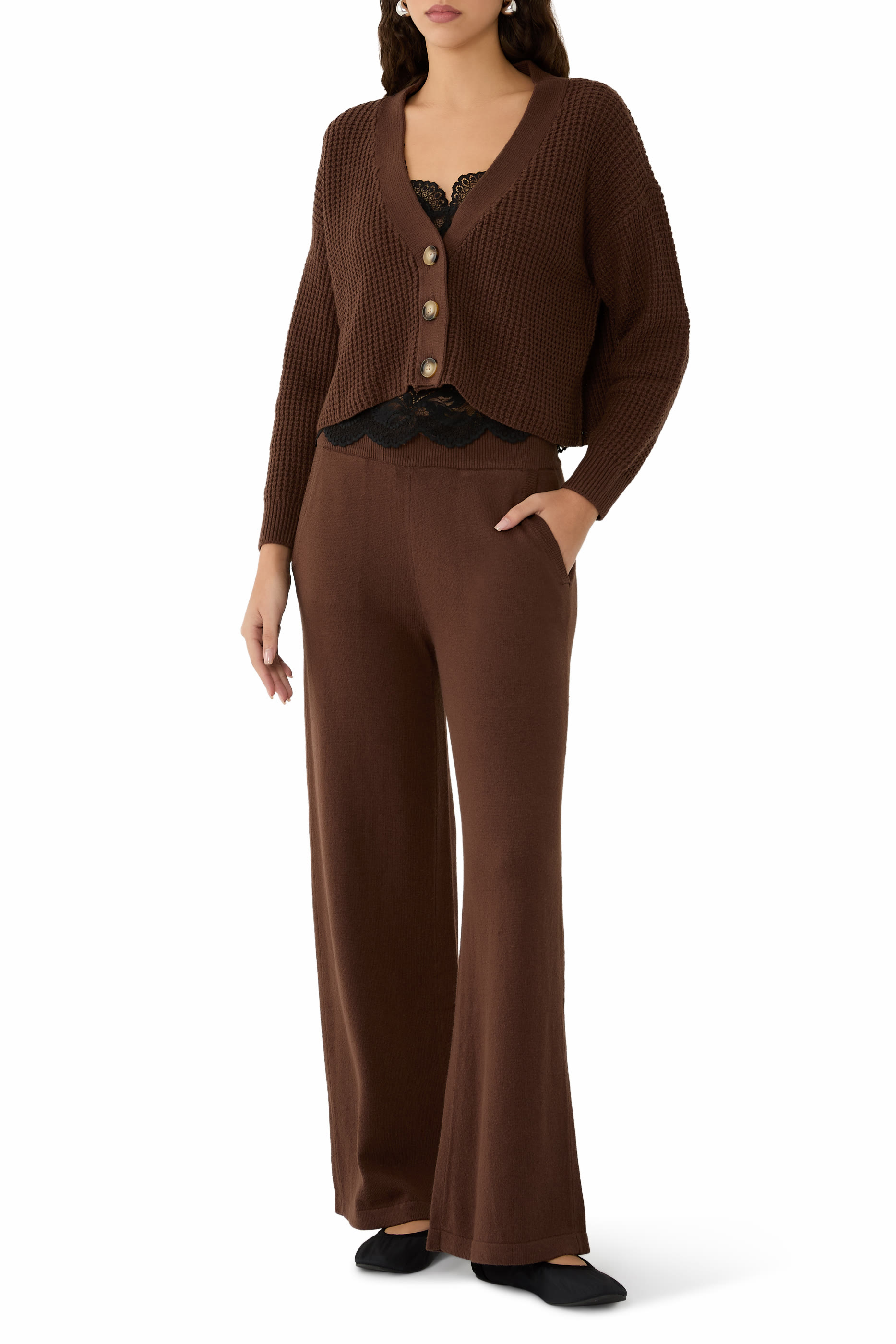 Recycled Sweater Crop Cardigan