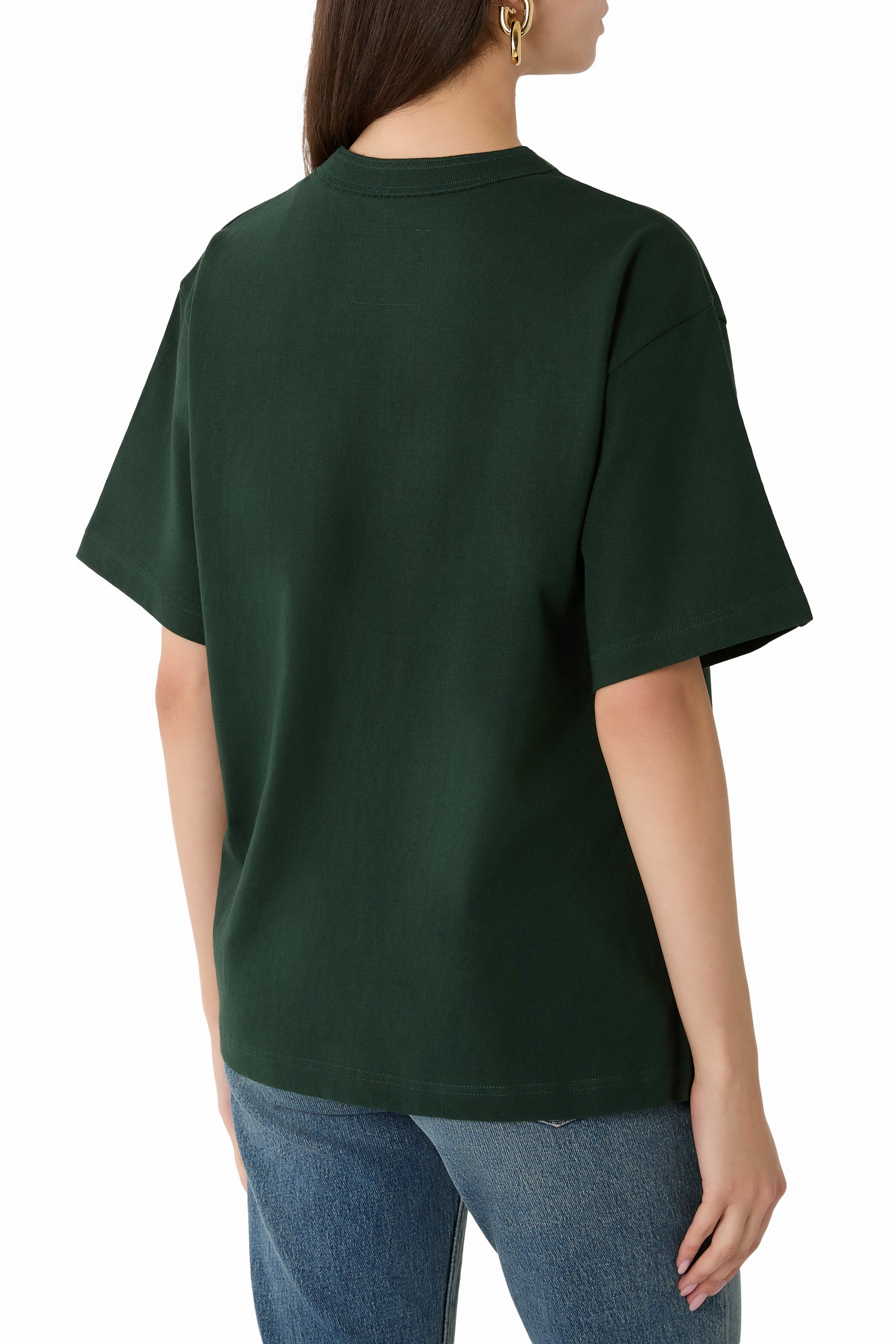 تيشيرت X بشعار الماركة قطن جيرسيه