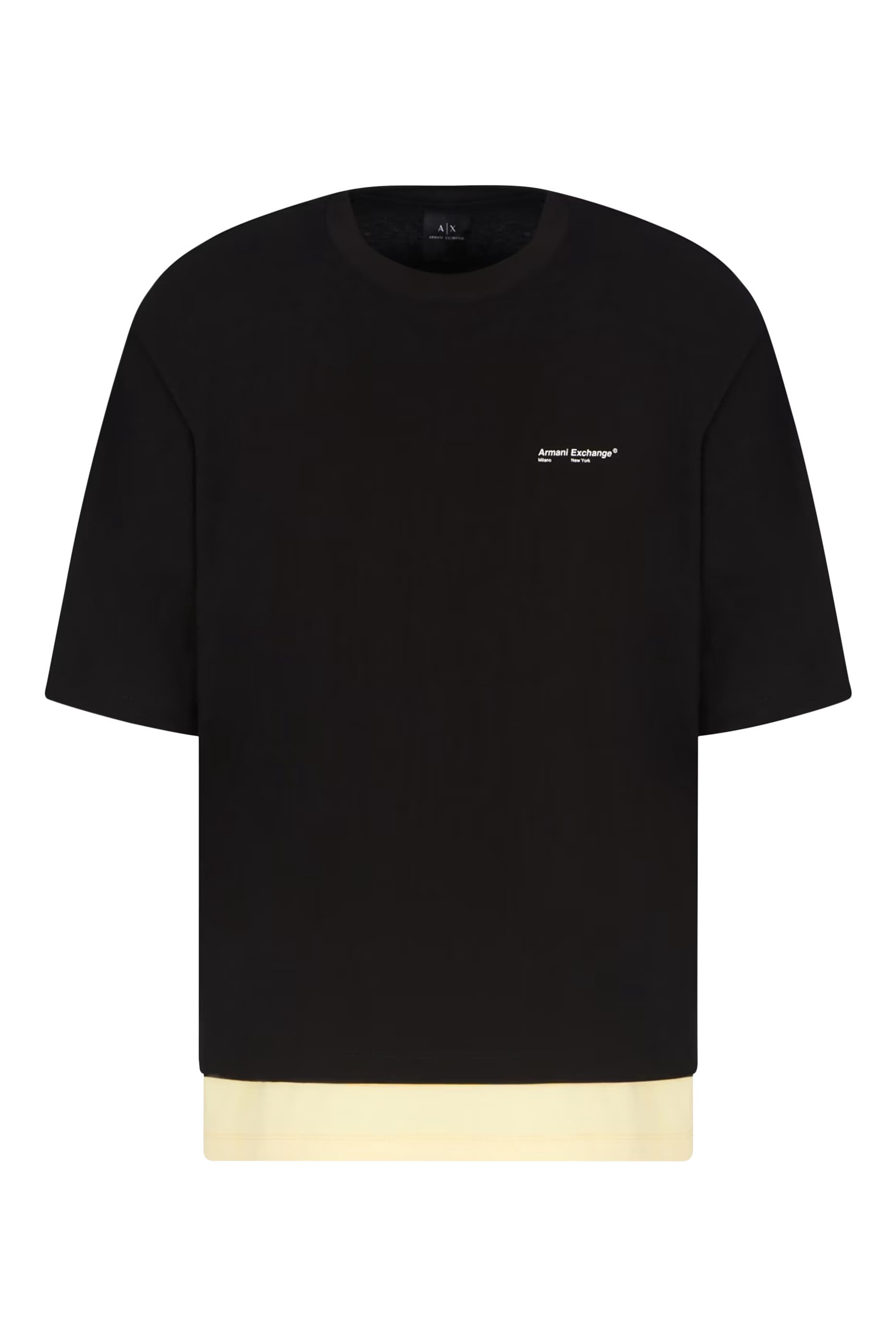 سويت شيرت بأكمام قصيرة بتصميم طبقتين