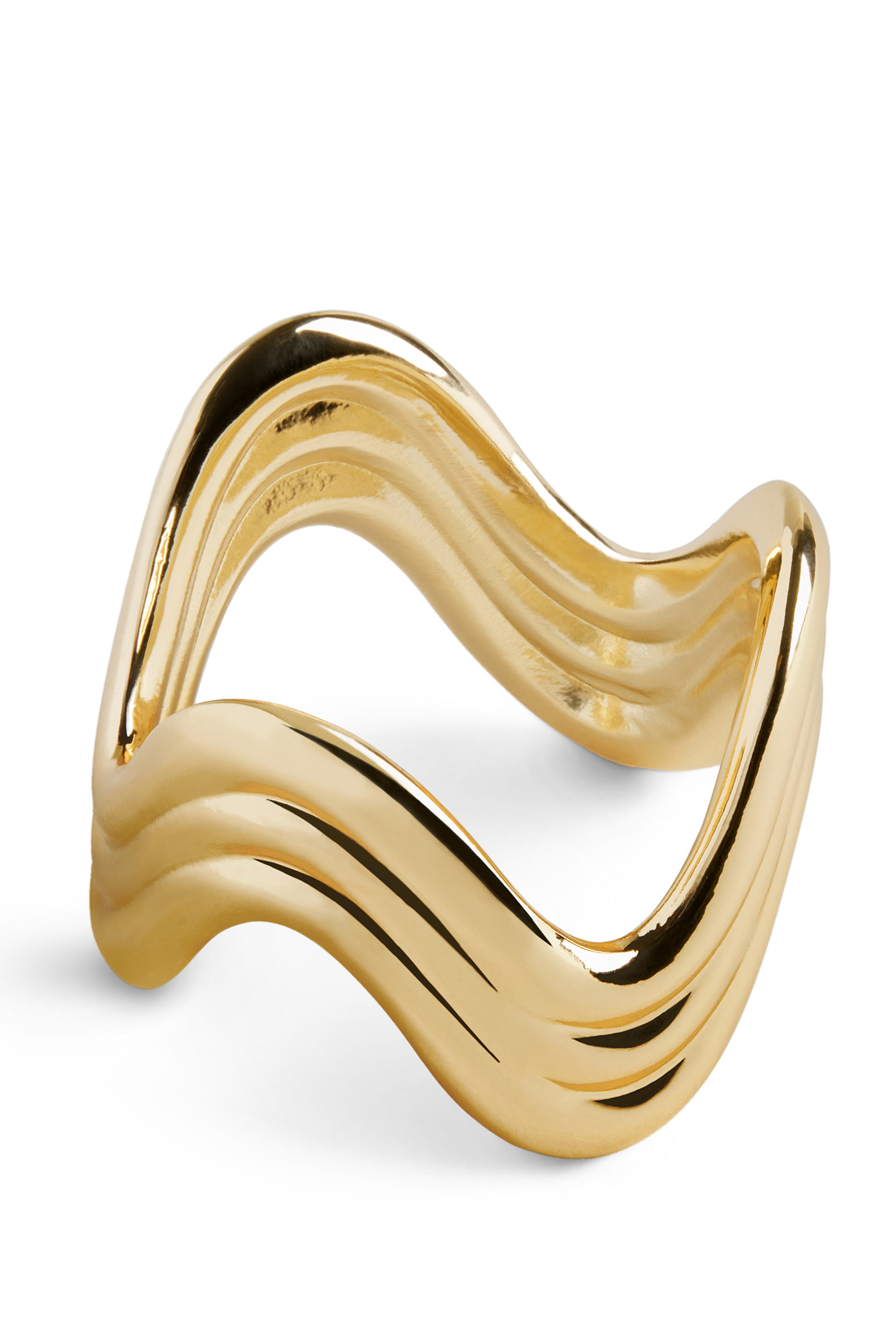 طقم حلقات مناديل بتصميم مموج، 4 قطع