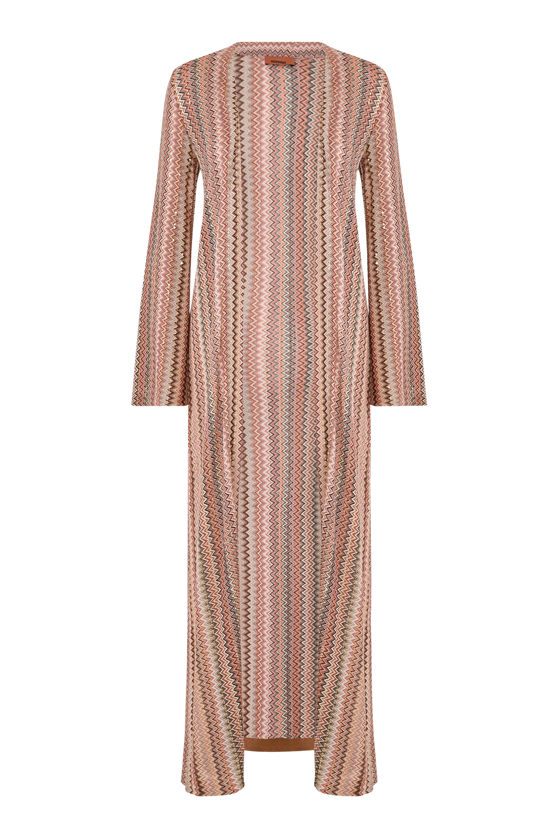 كارديجان بخطوط شيفرون قماش لامع