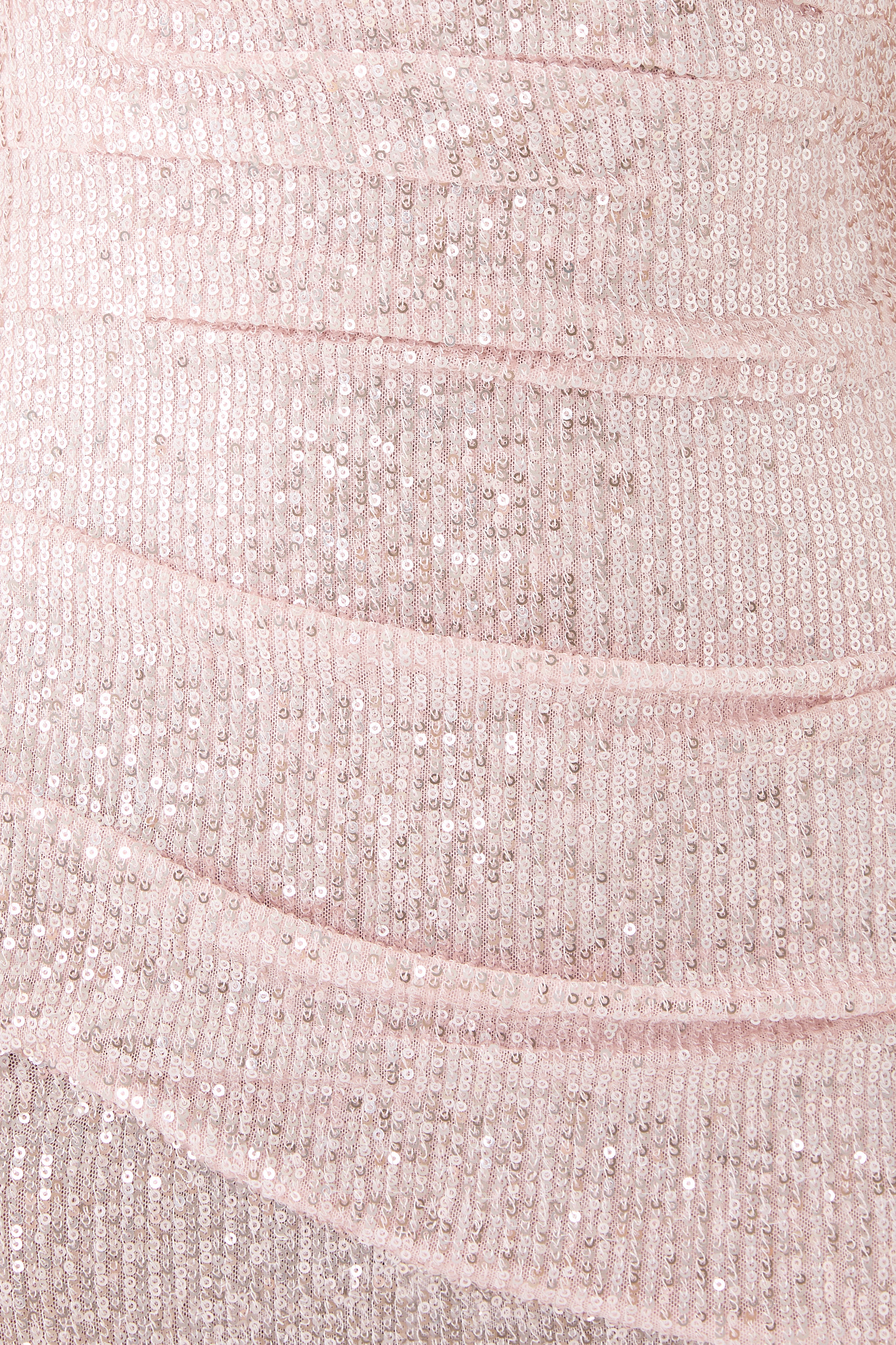 فستان سهرة فالنيتينا بياقة مستديرة