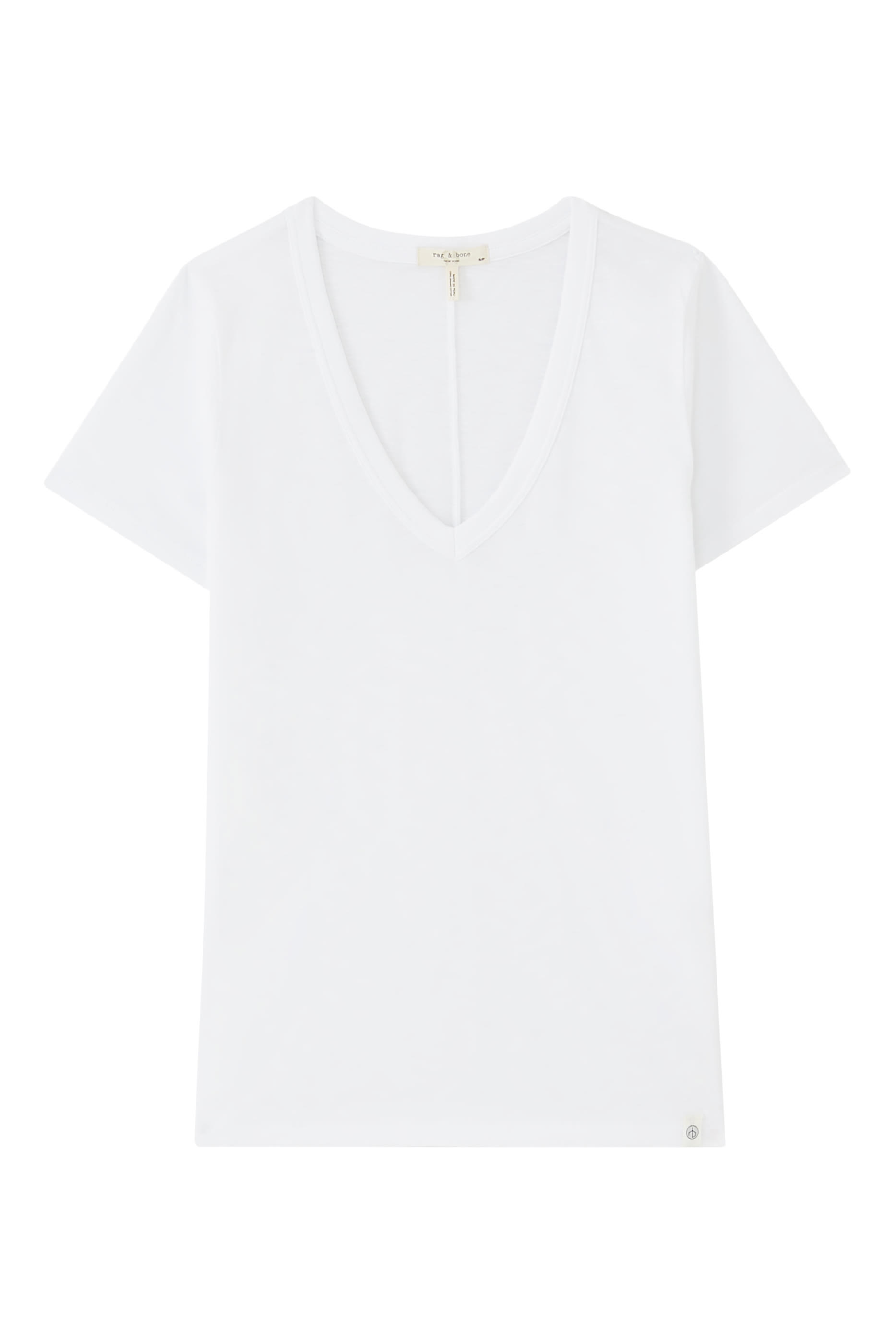 تيشيرت بياقة V قطن سلوب