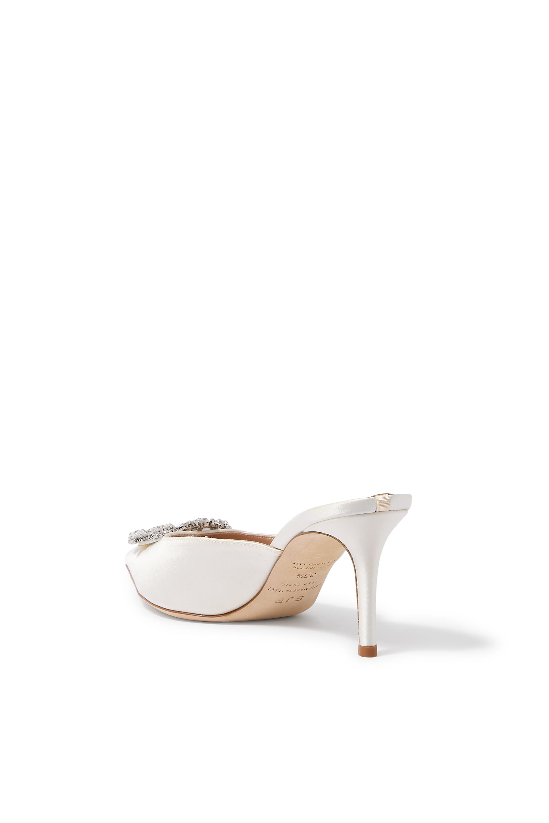  Laila 70 Crystal-Embellished Mules