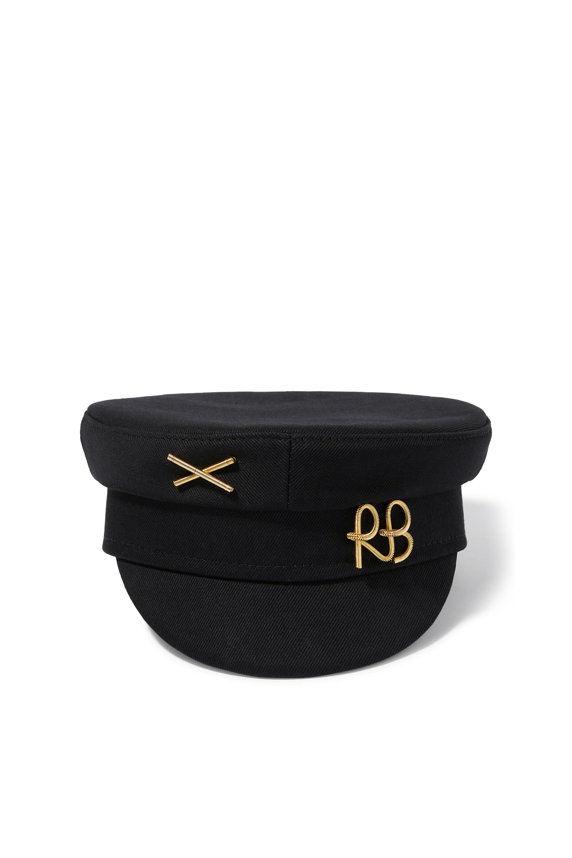 قبعة بايكر بوي مزينة بحرفي شعار الماركة قطن