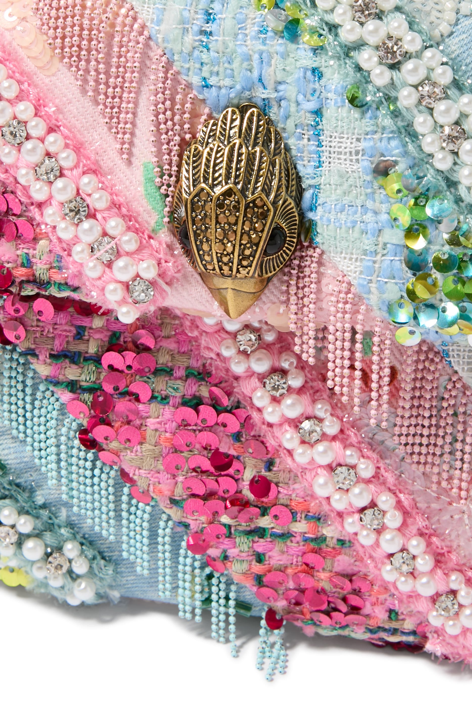 حقيبة يد كينسنغتون متوسطة مزينة بشراشيب