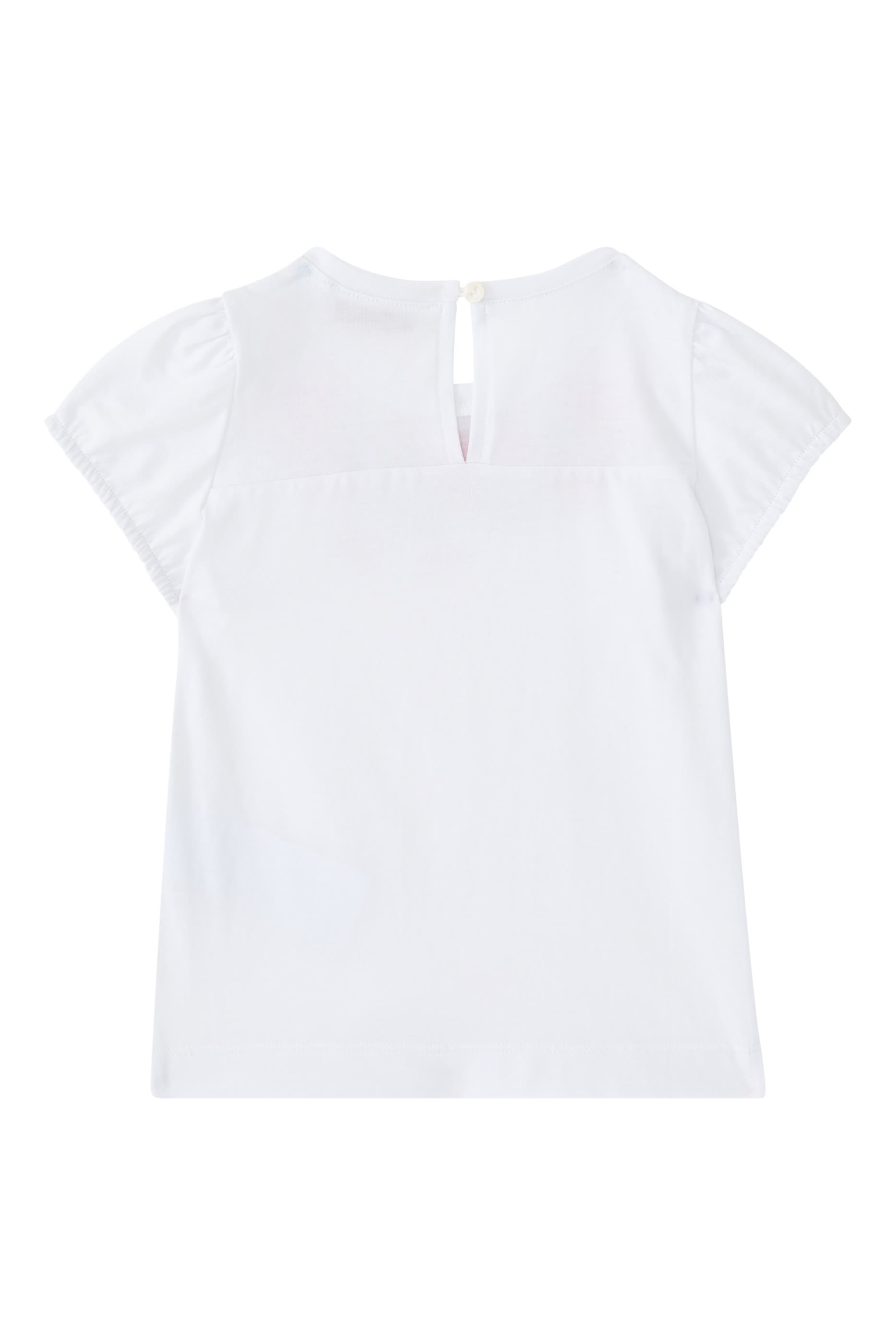 تيشيرت مزين بطبعة قلادة ورد للأطفال