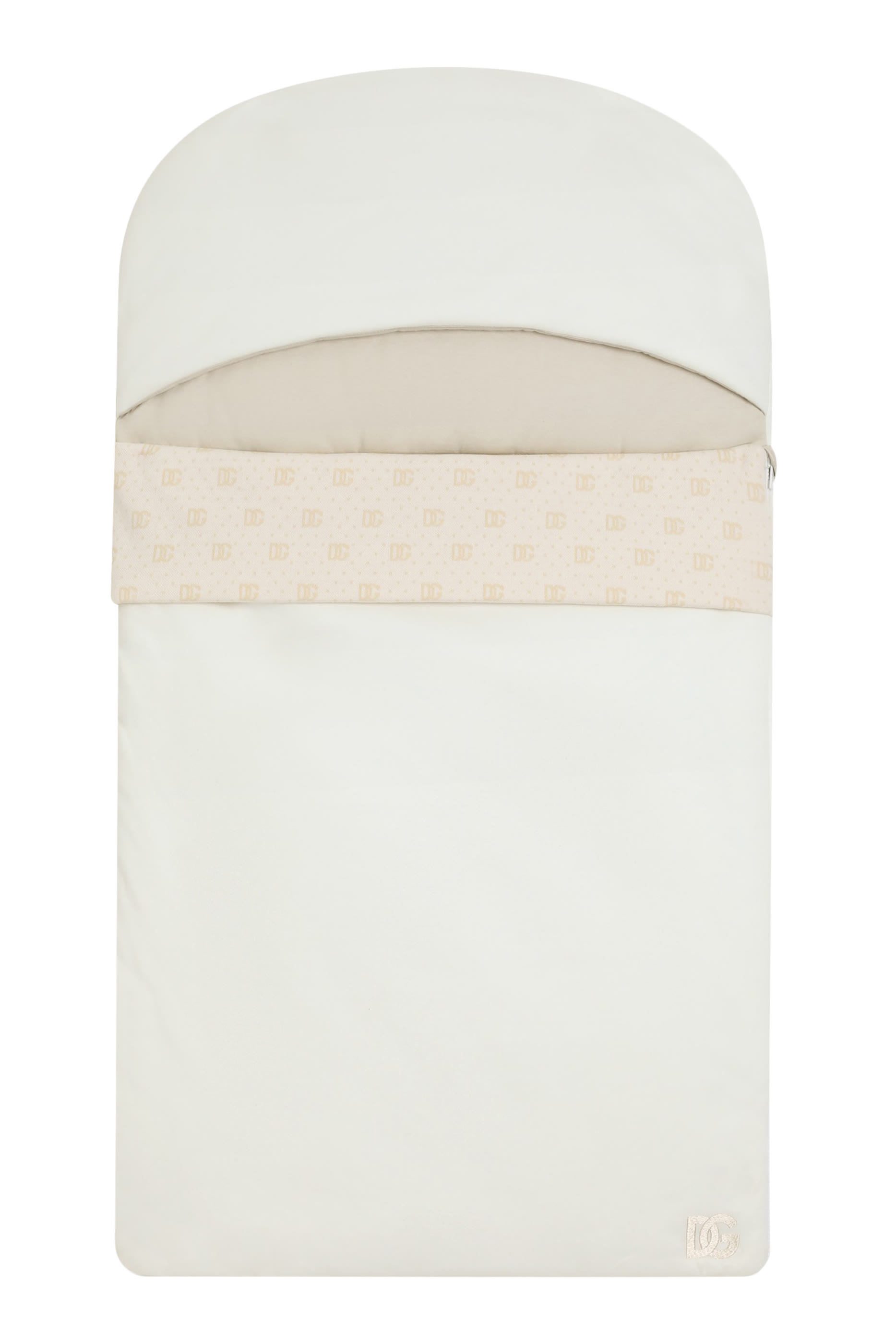 كيس نوم صوف بنقشة شعار الماركة ونقاط جاكار للأطفال