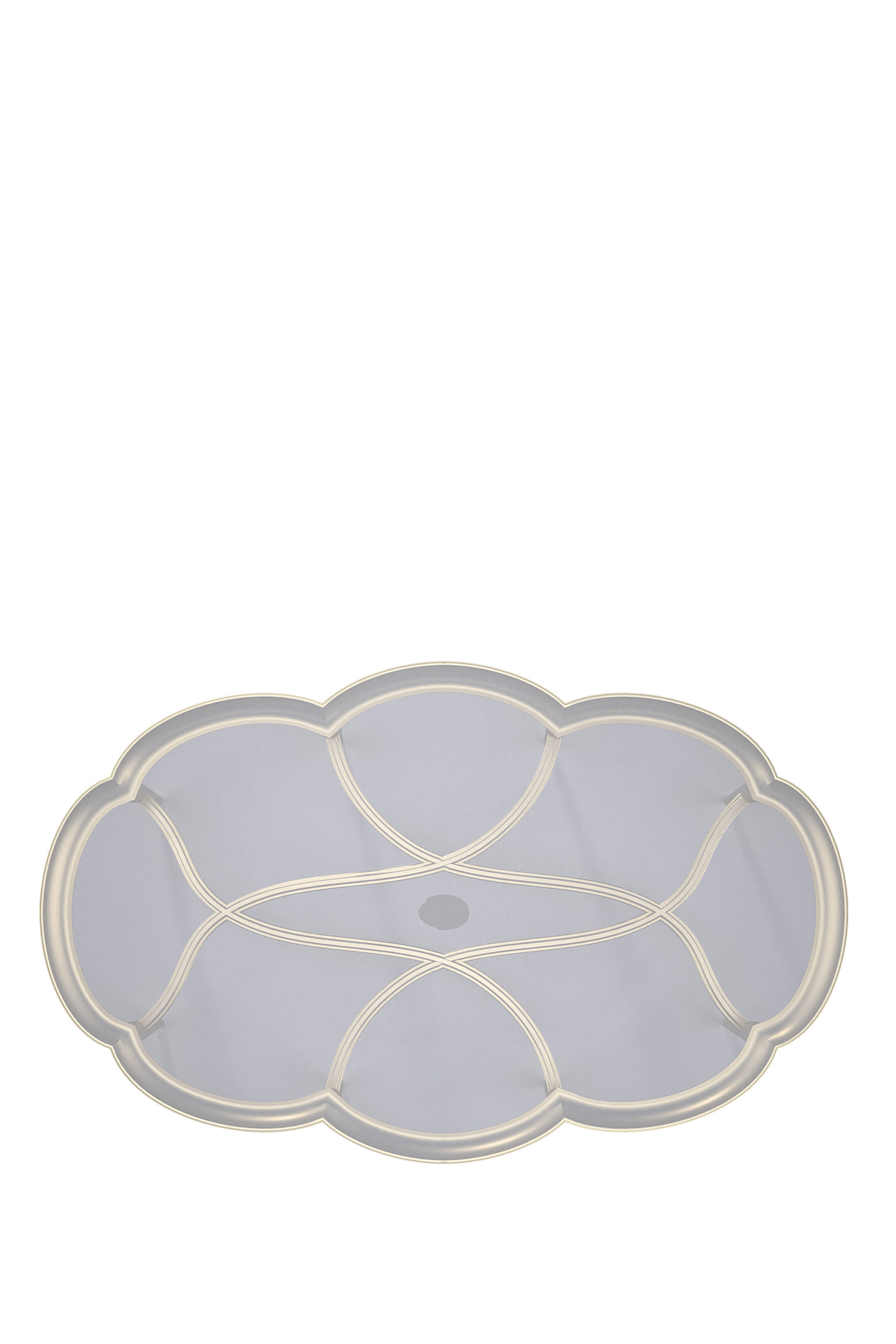 طاولة قهوة ليليان بتصميم بيضاوي