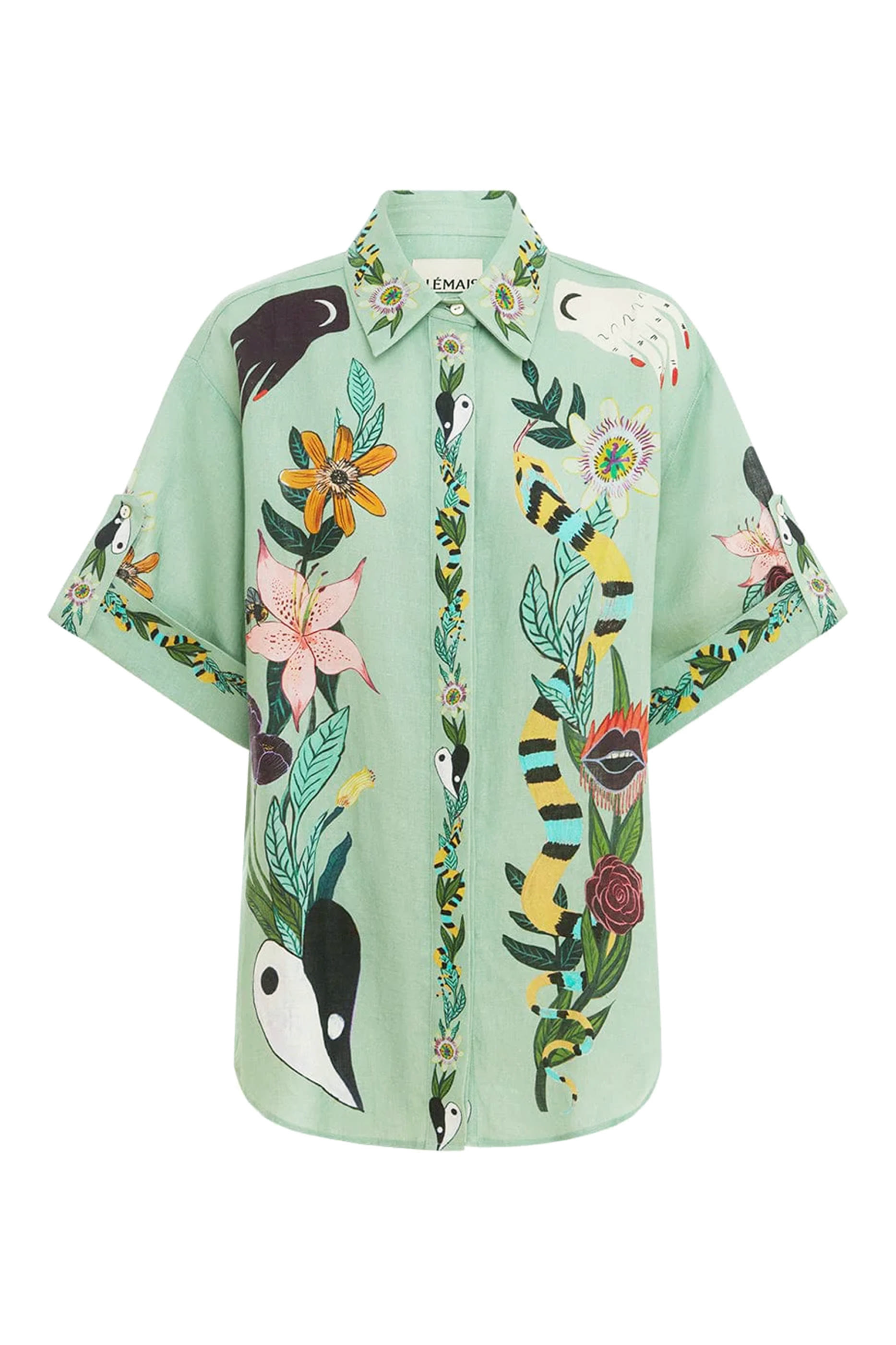 قميص ميغان بقصة واسعة كتان