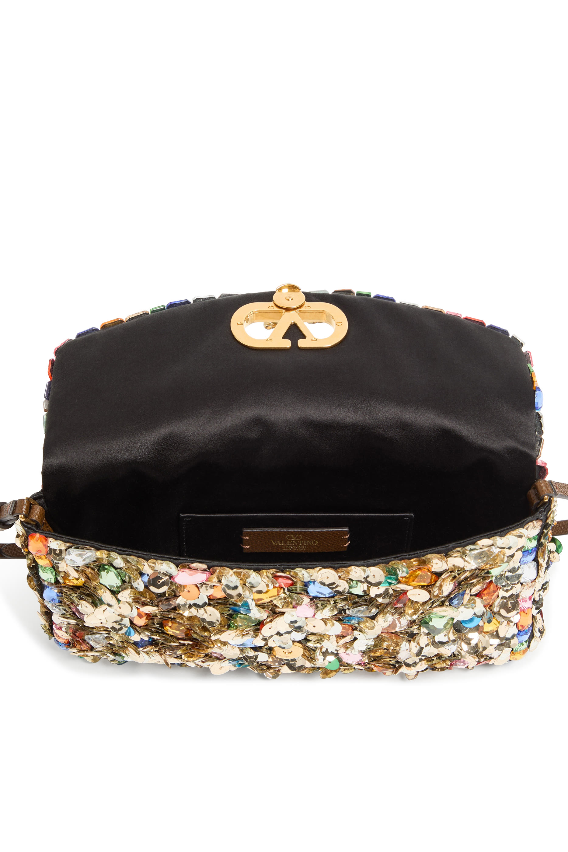 حقيبة كتف ديفين صغيرة مطرزة