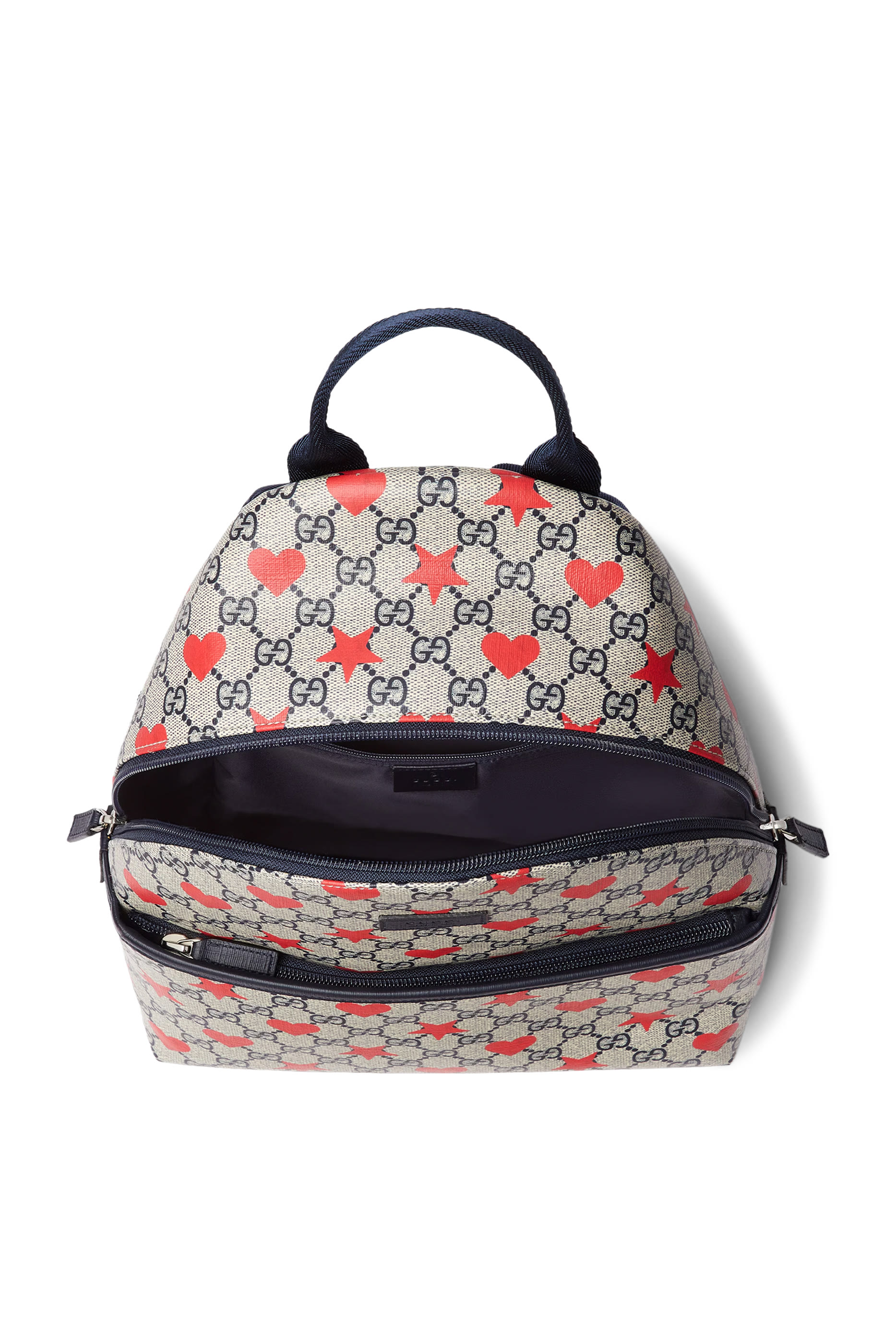 حقيبة ظهر بنقشة حرفي شعار الماركة للأطفال