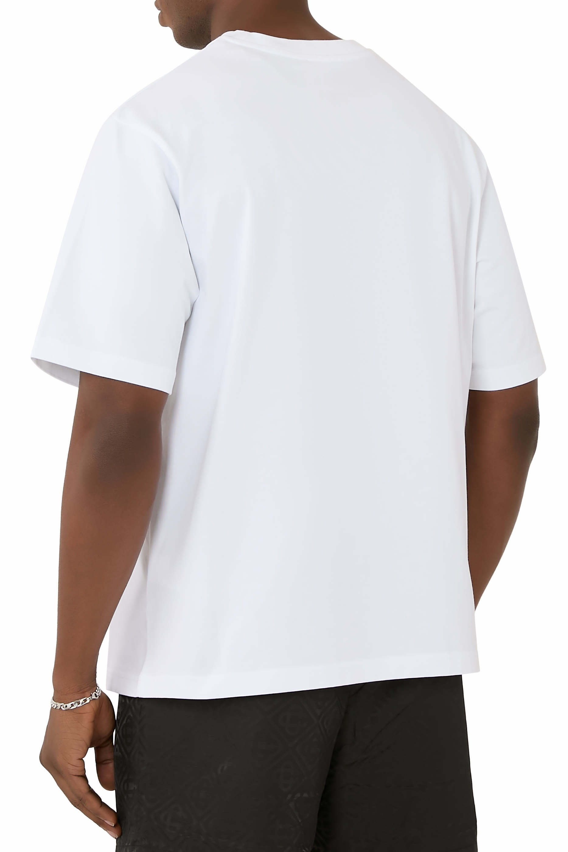 تيشيرت كروم بأكمام قصيرة