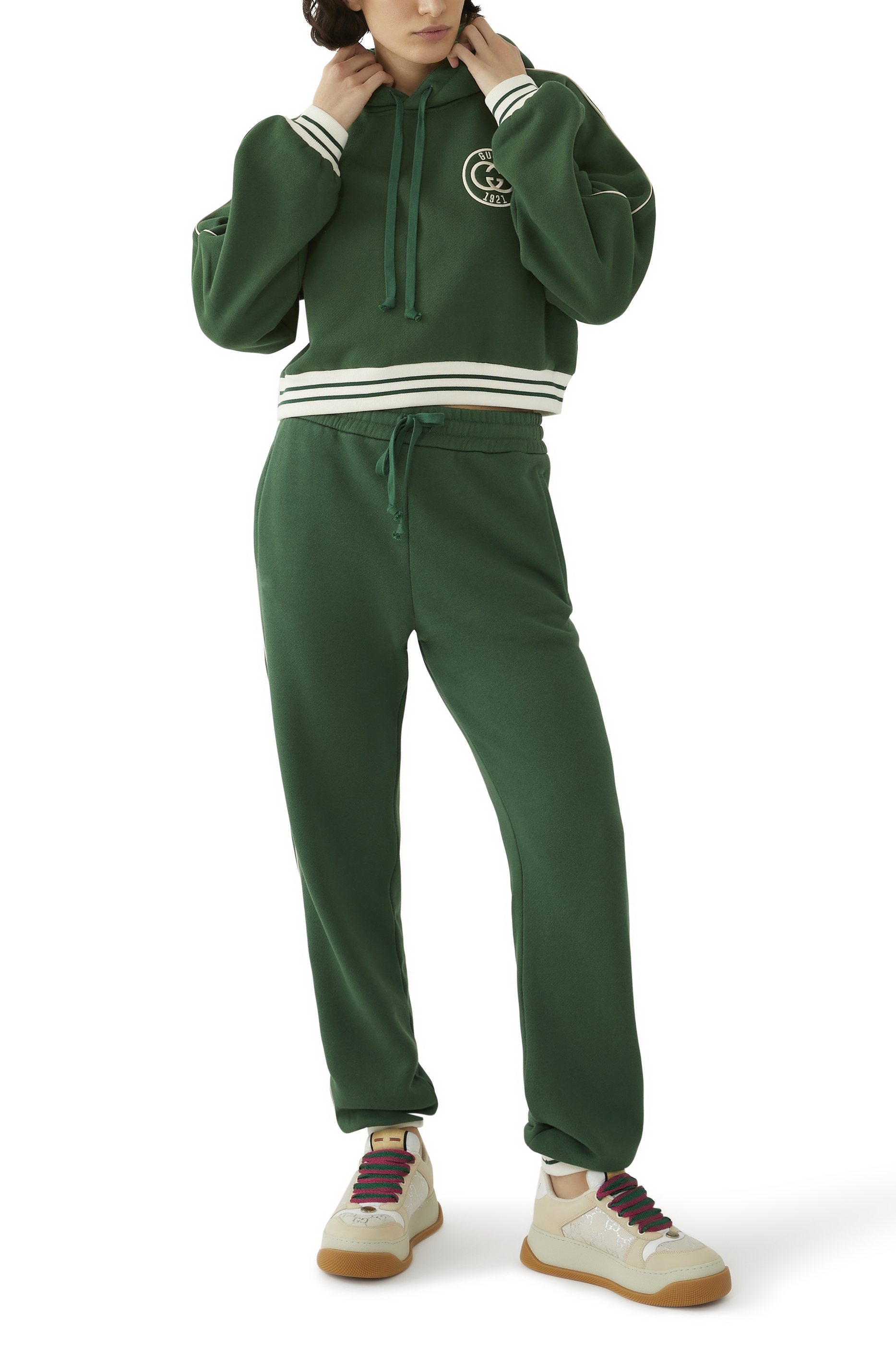 سويت شيرت بغطاء رأس قطن جيرسيه