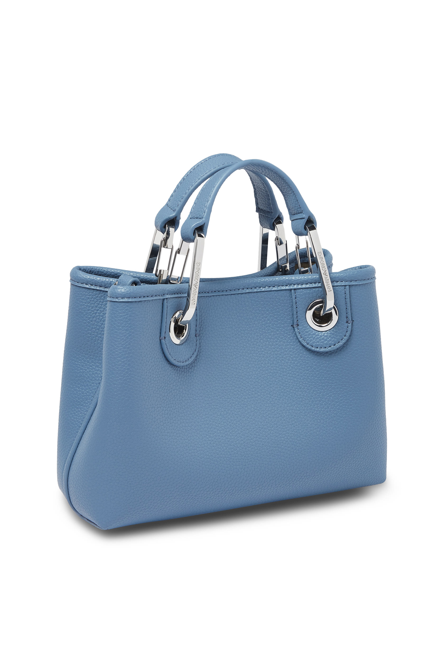 حقيبة يد صغيرة بنقشة شعار الماركة