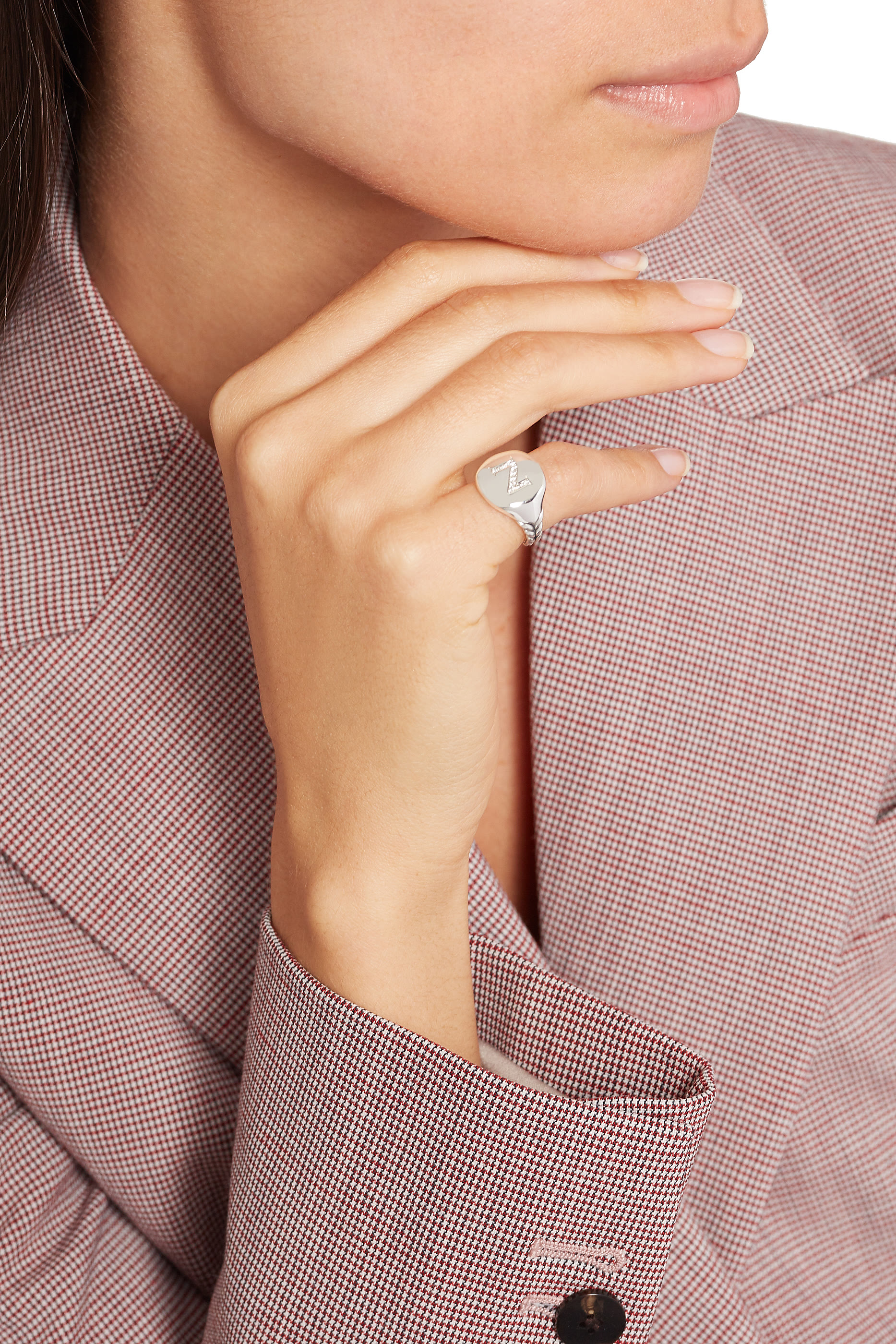 خاتم خنصر بتصميم حرف آن