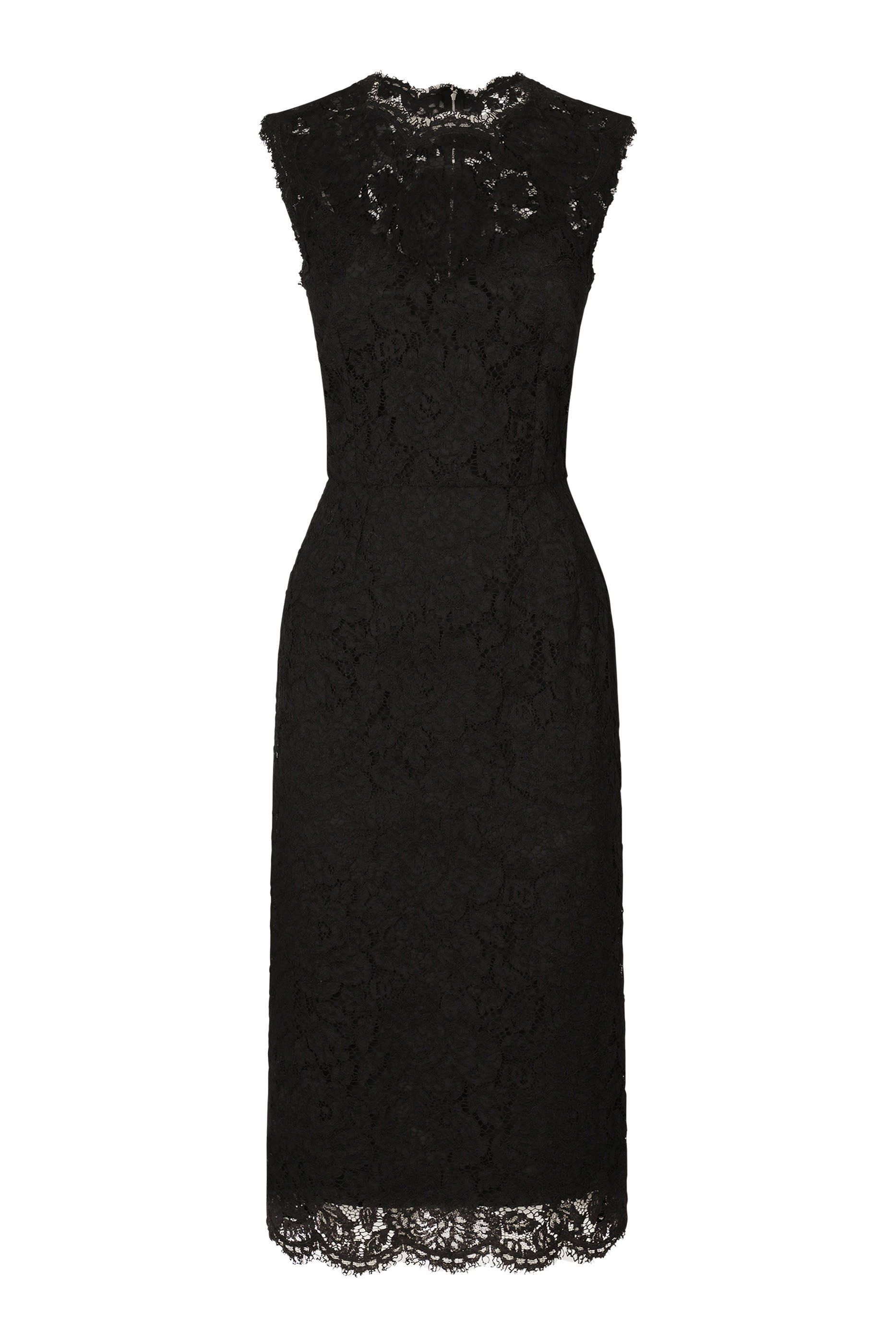 فستان متوسط الطول دانتيل