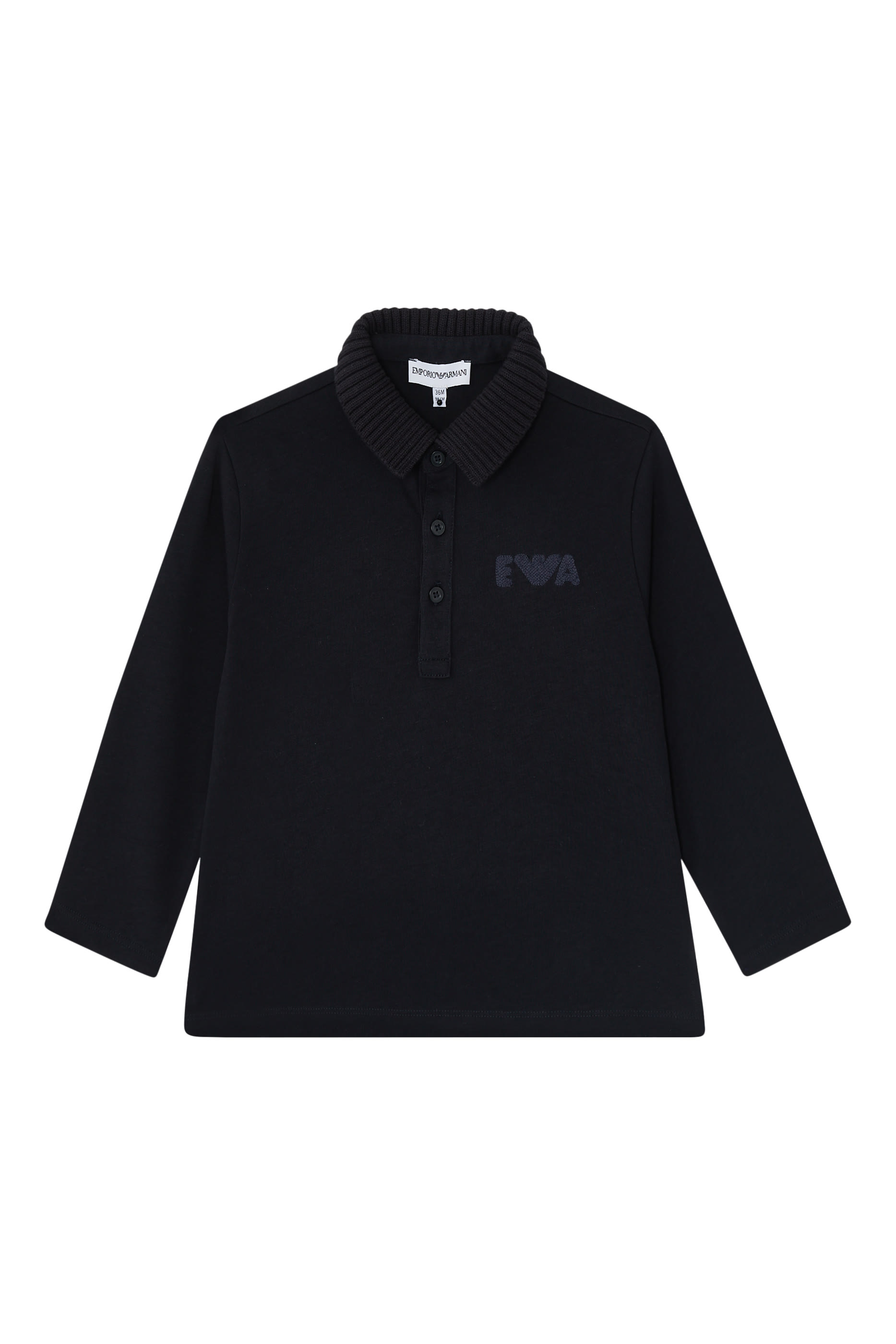 Kids Logo Long Sleeve Polo Shirt