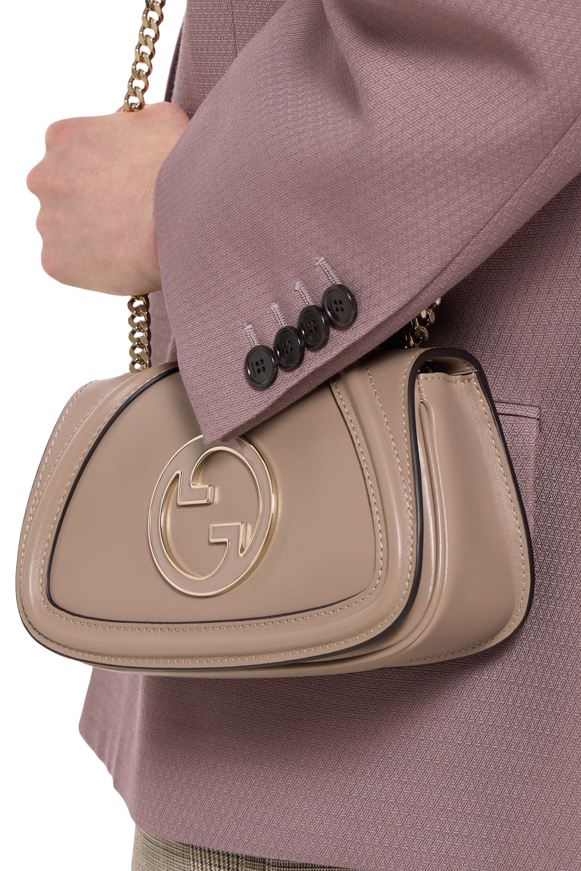 حقيبة كتف بلوندي صغيرة