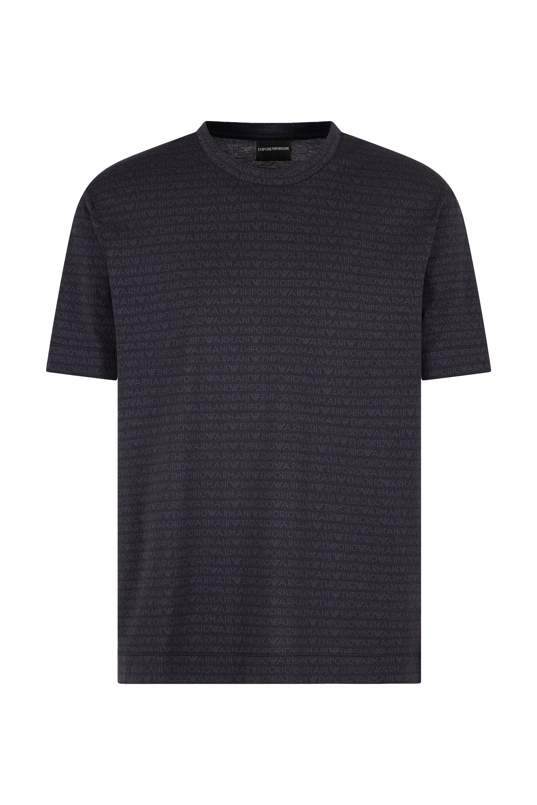 تيشيرت بنقشة شعار الماركة بحجم صغير