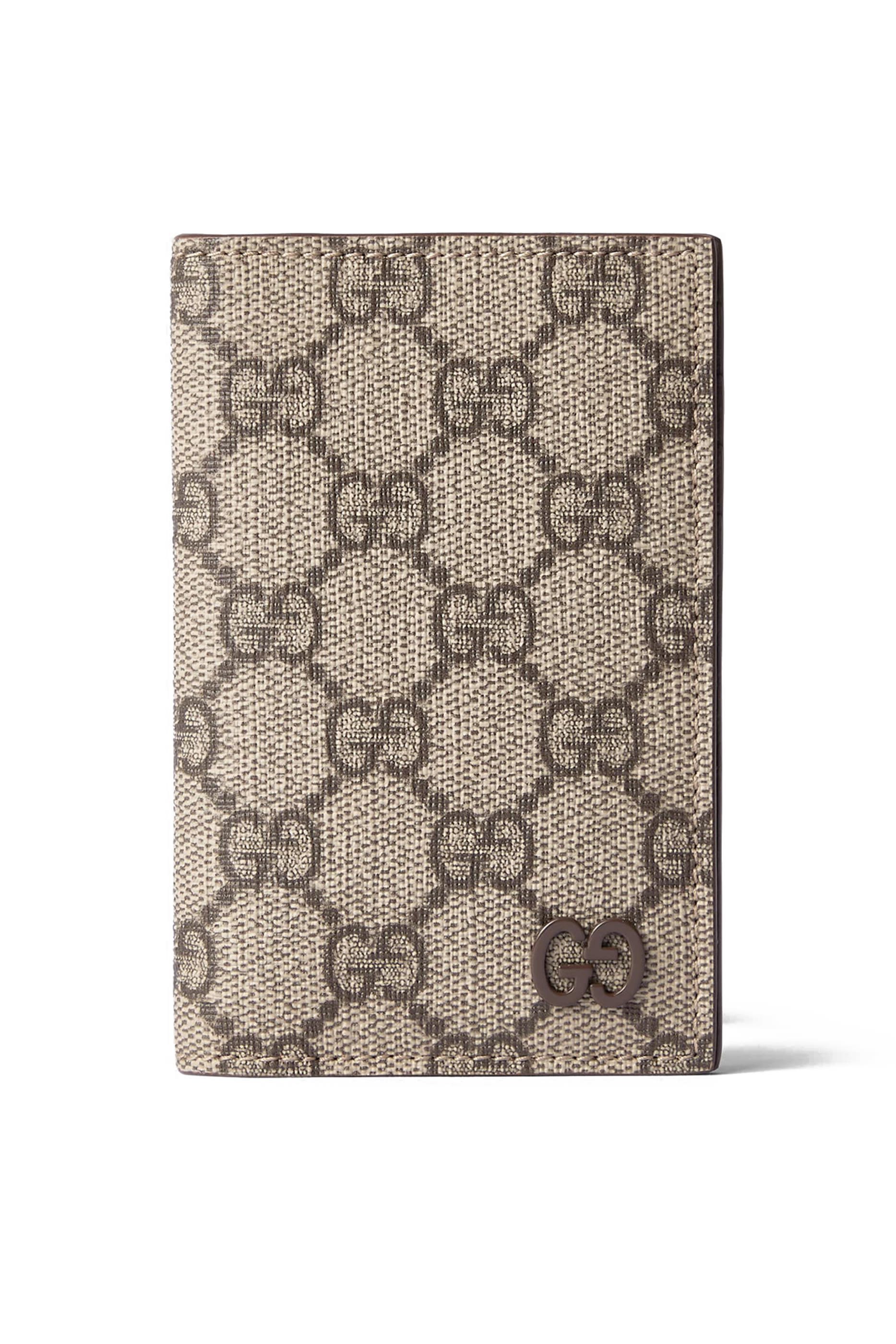 حافظة بطاقات بتصميم مستطيل بحرفي شعار الماركة