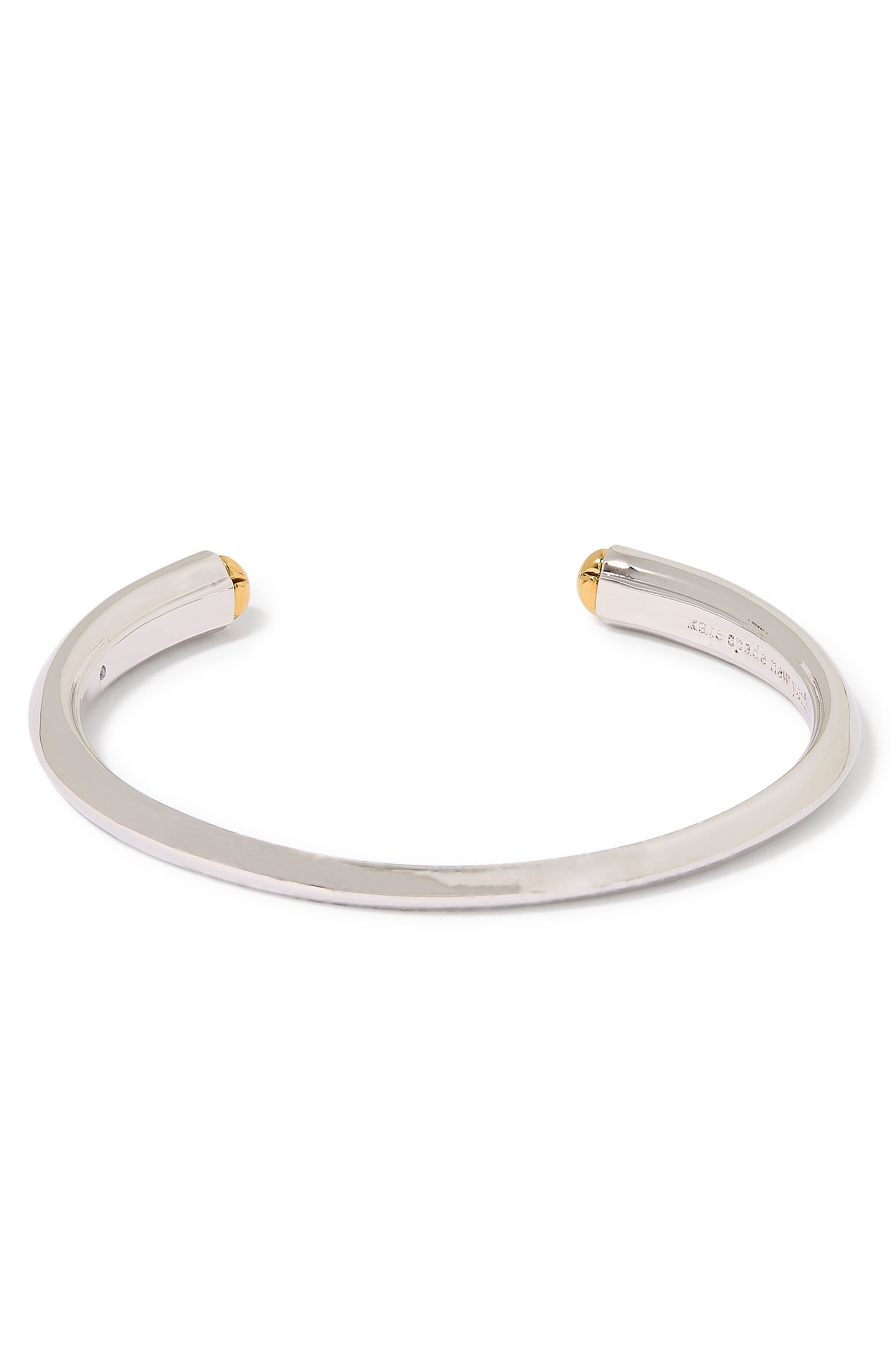 سوار مفتوح بحلي منحوتة بالشكل البستوني، معدن مطلي