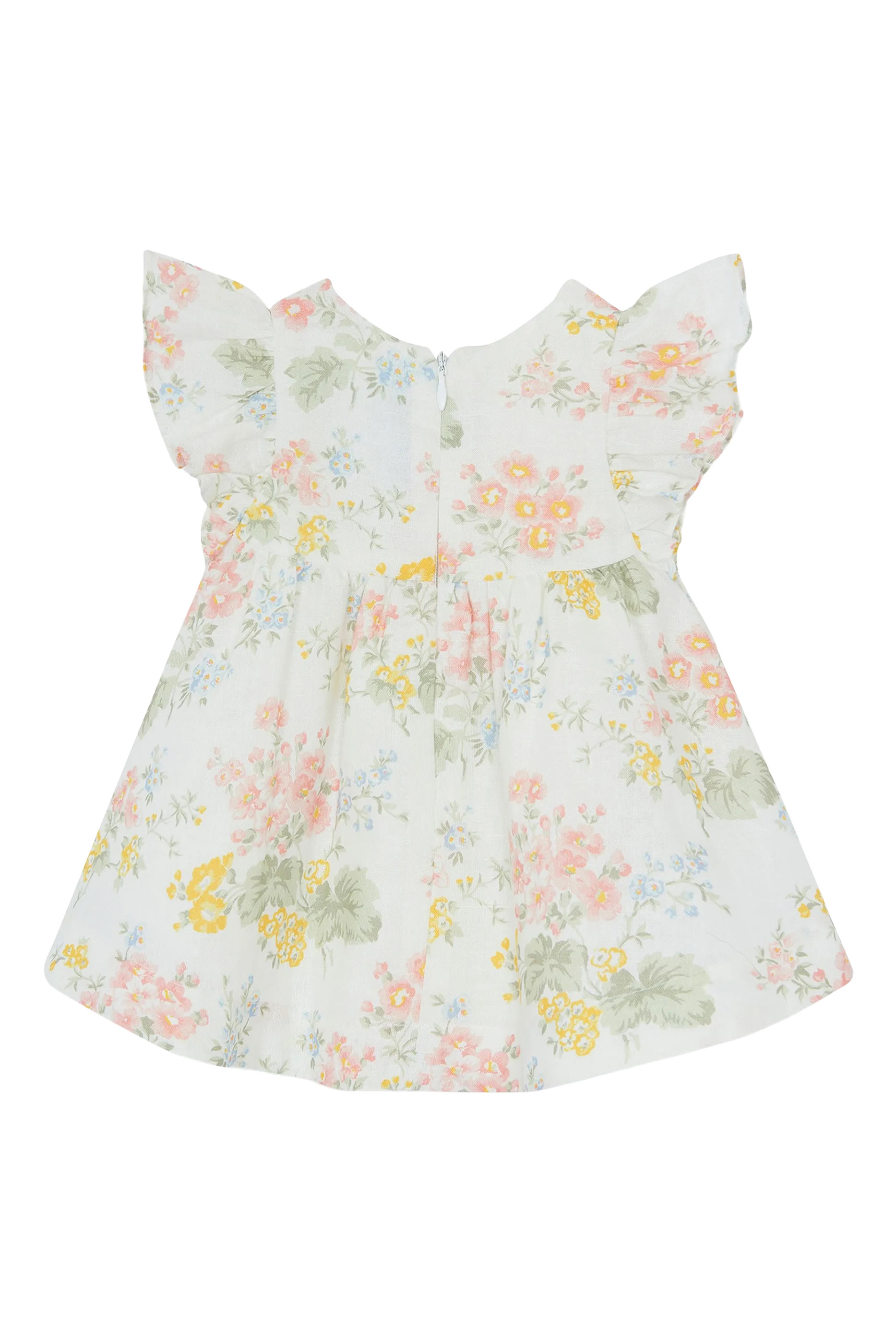 فستان مطرز بزهور للأطفال