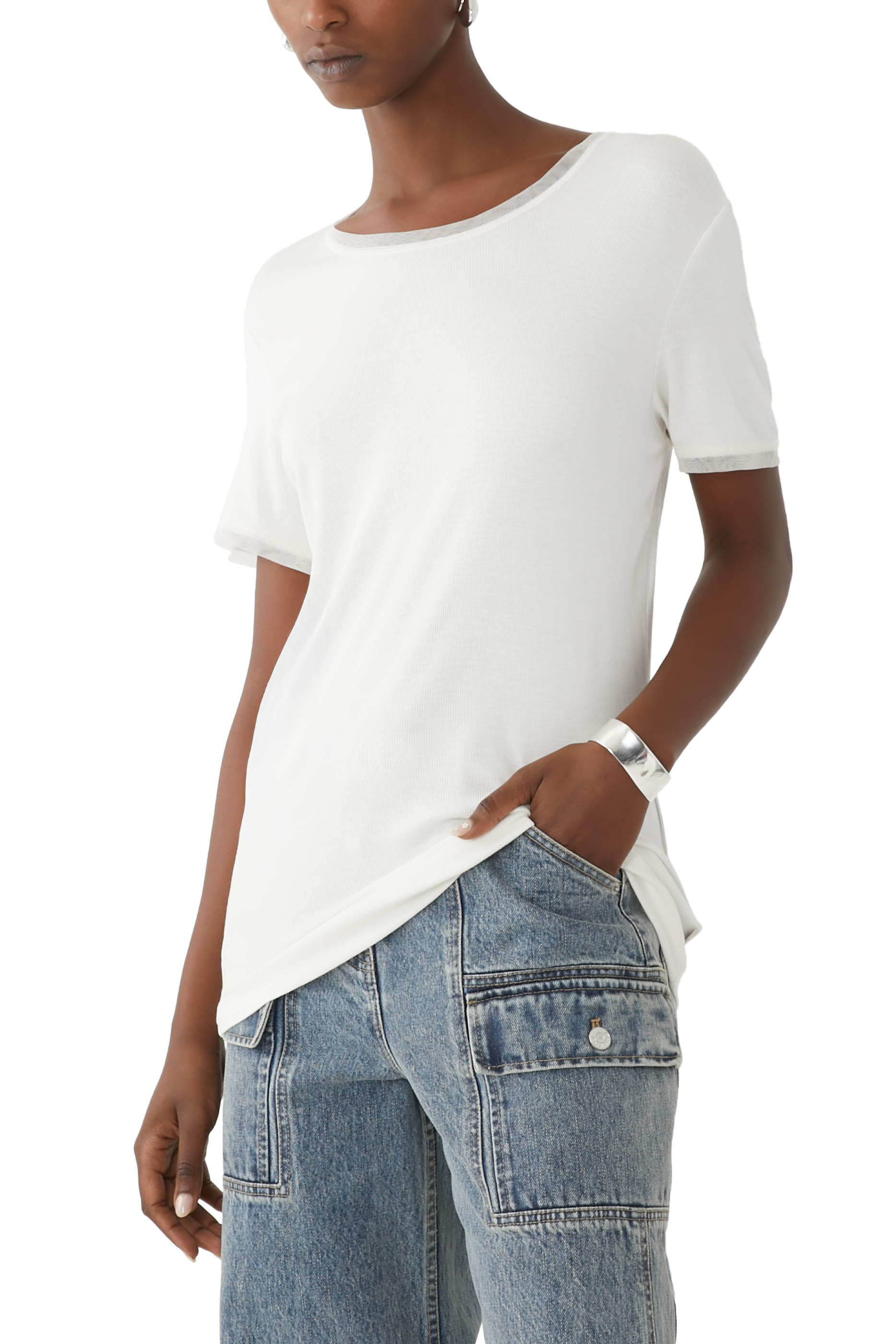 بلوزة بلا أكمام جيرسيه