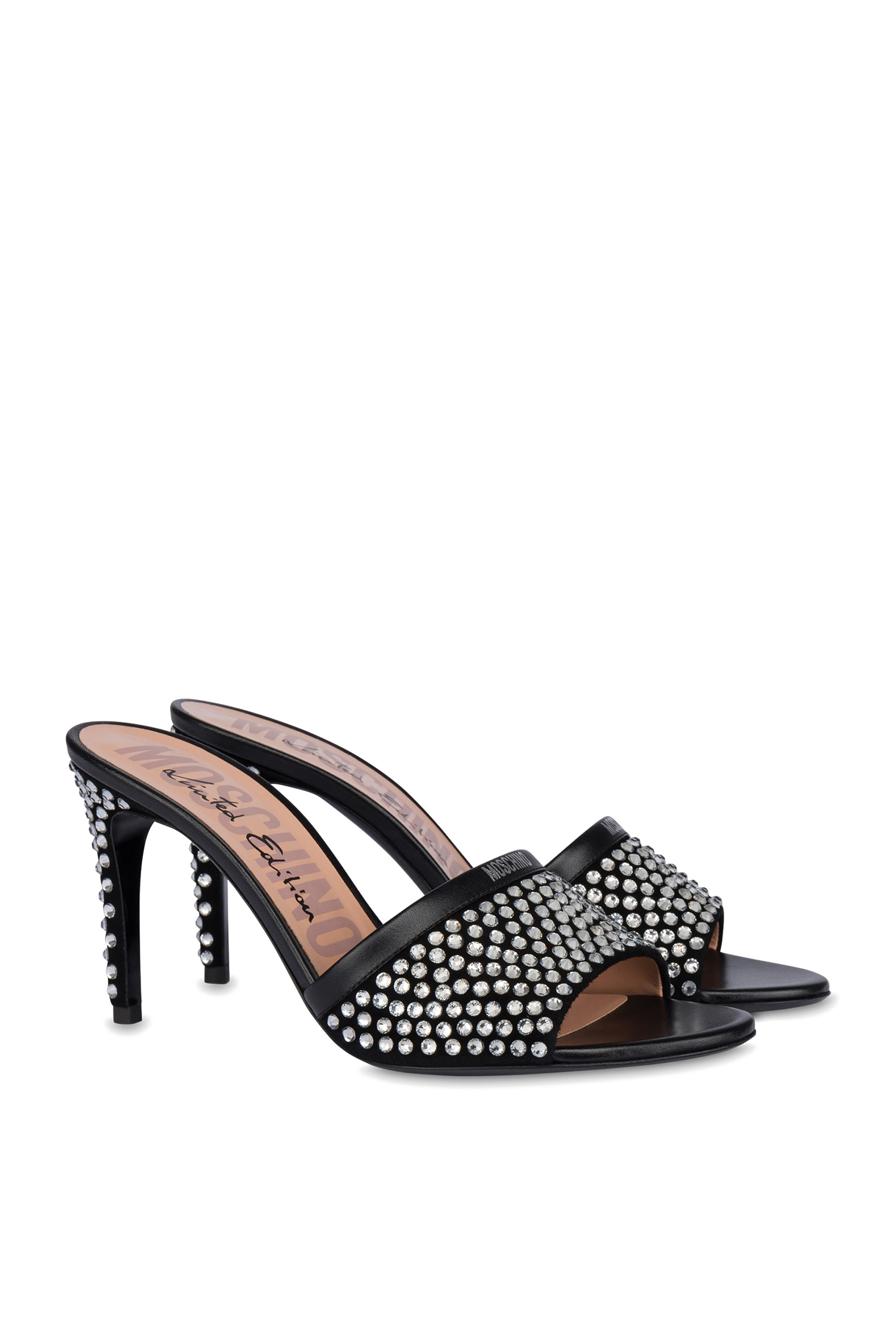 حذاءمفتوح من الخلف 85 مرصع بالكريستال بإصدار محدود