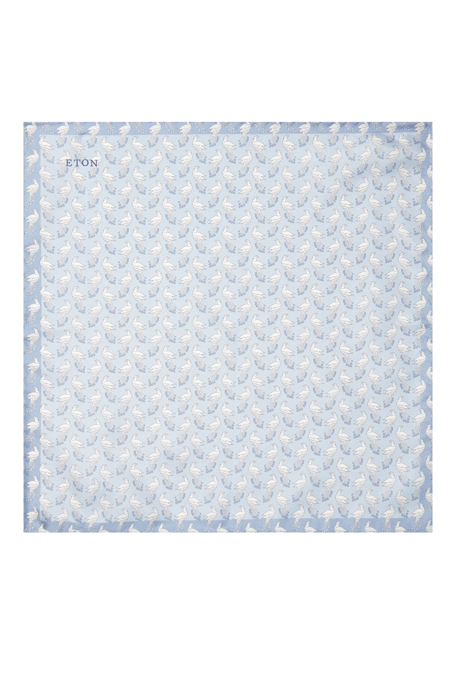 منديل جيب مربع بطبعات حرير