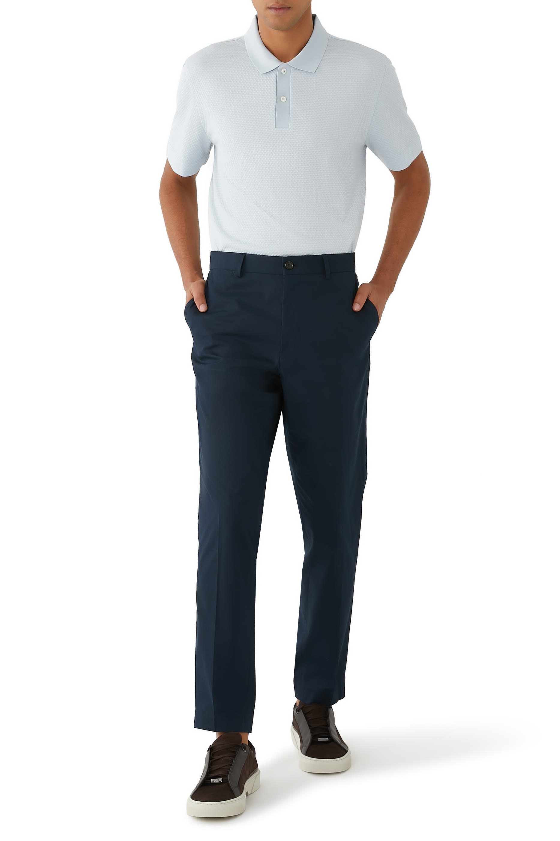 قميص بولو بملمس حبيبي