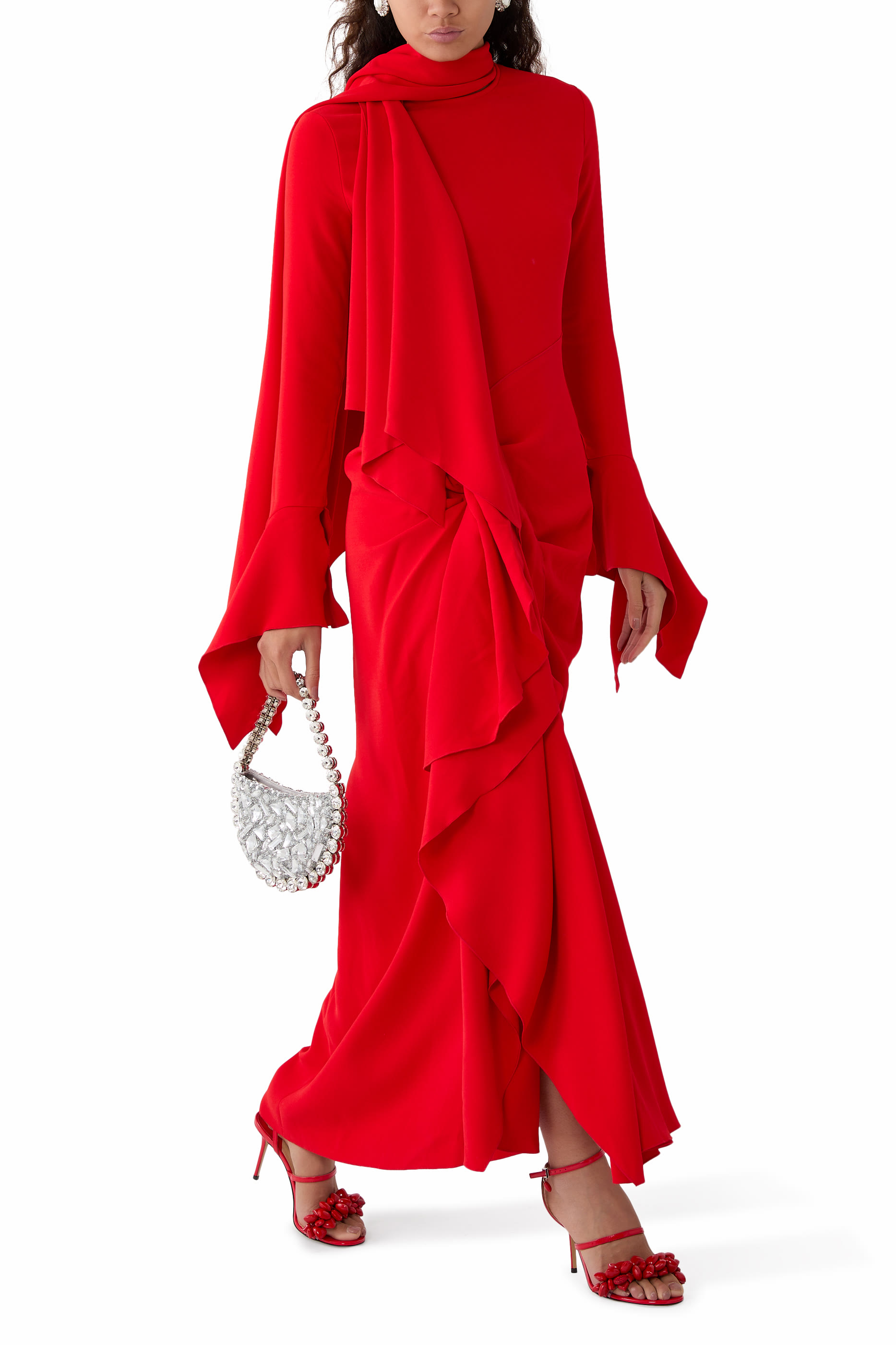 فستان نيلا طويل