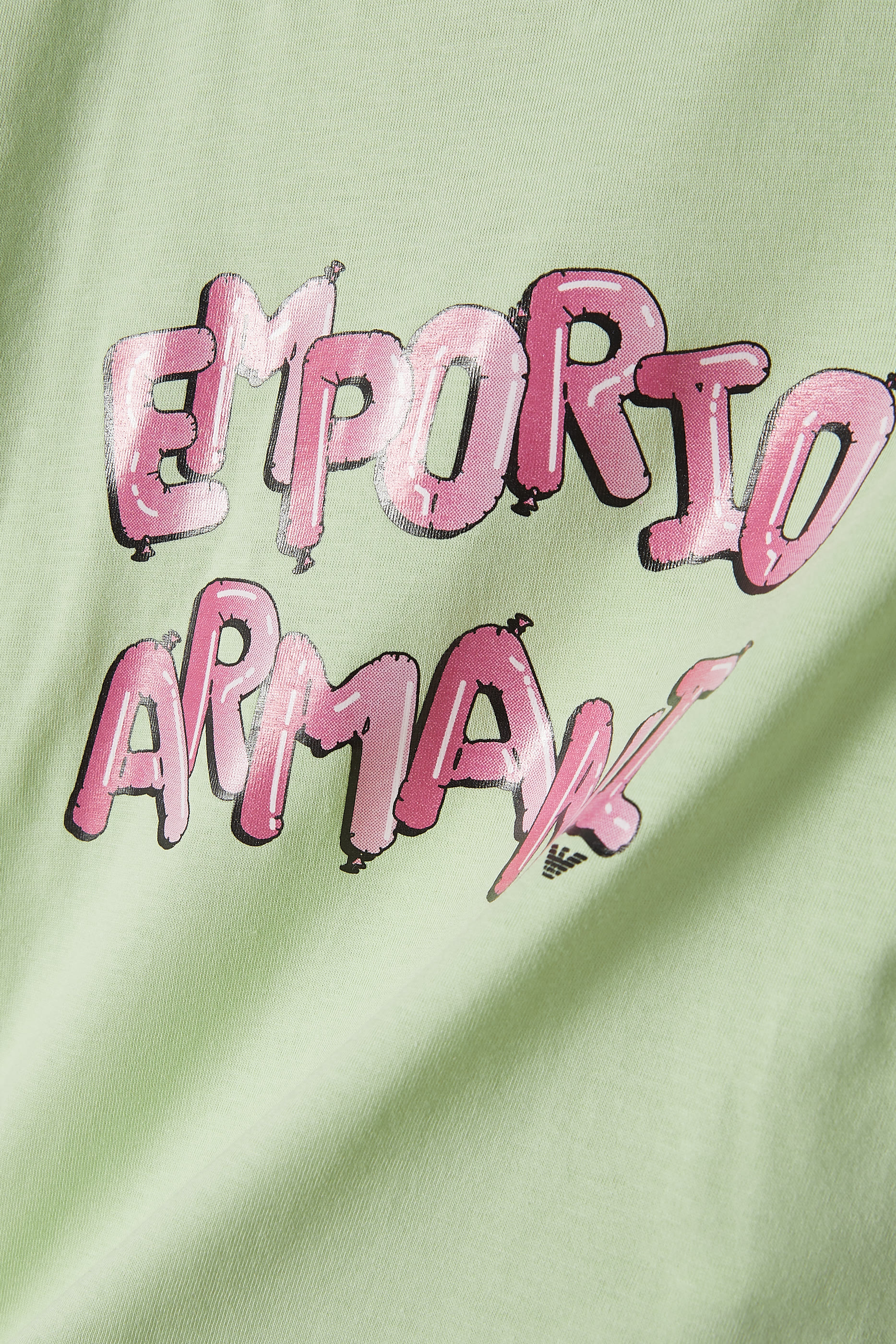 تيشيرت بشعار الماركة قطن للأطفال