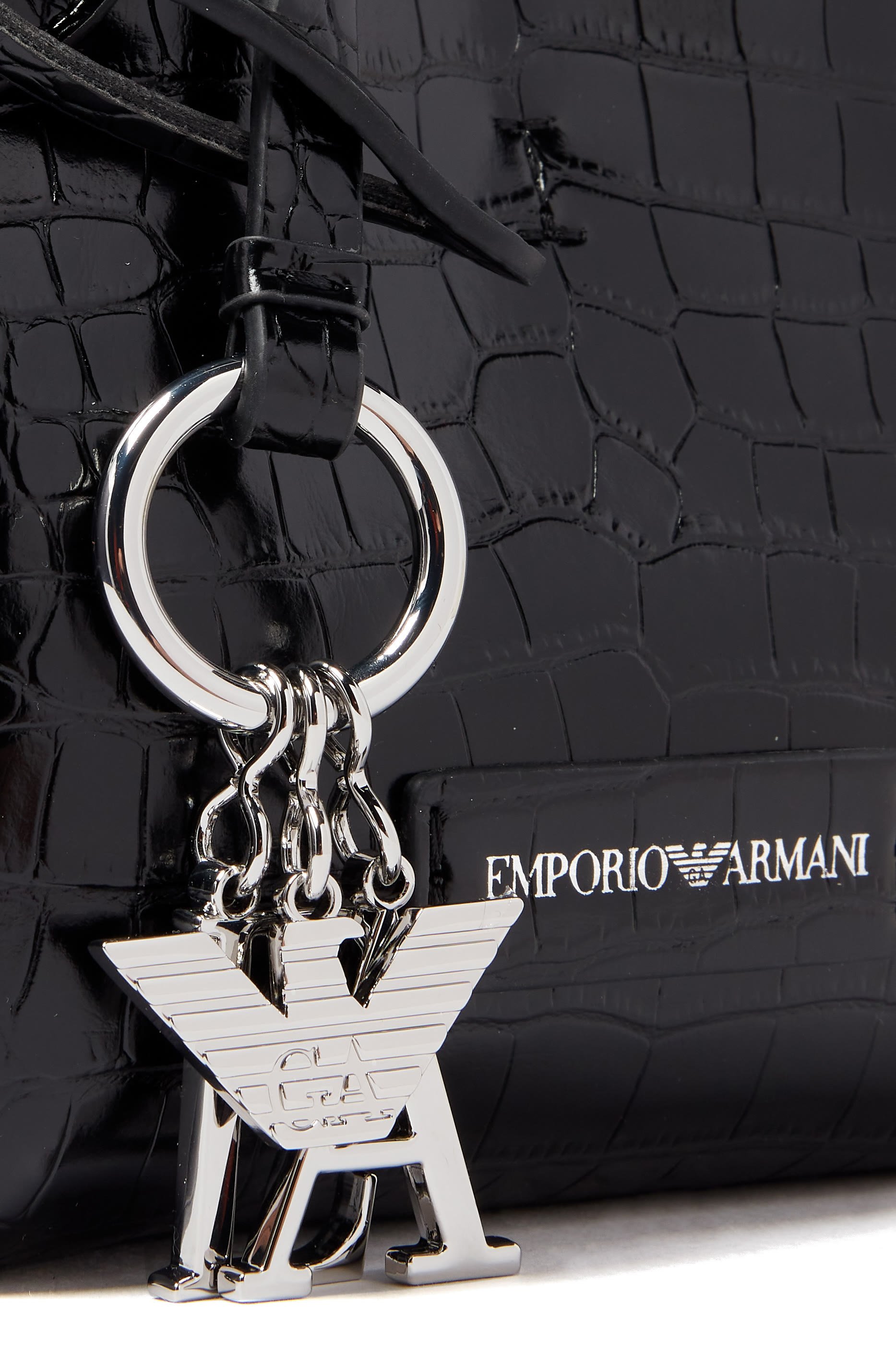 حقيبة يد صغيرة جلد صناعي بنقشة جلد التمساح