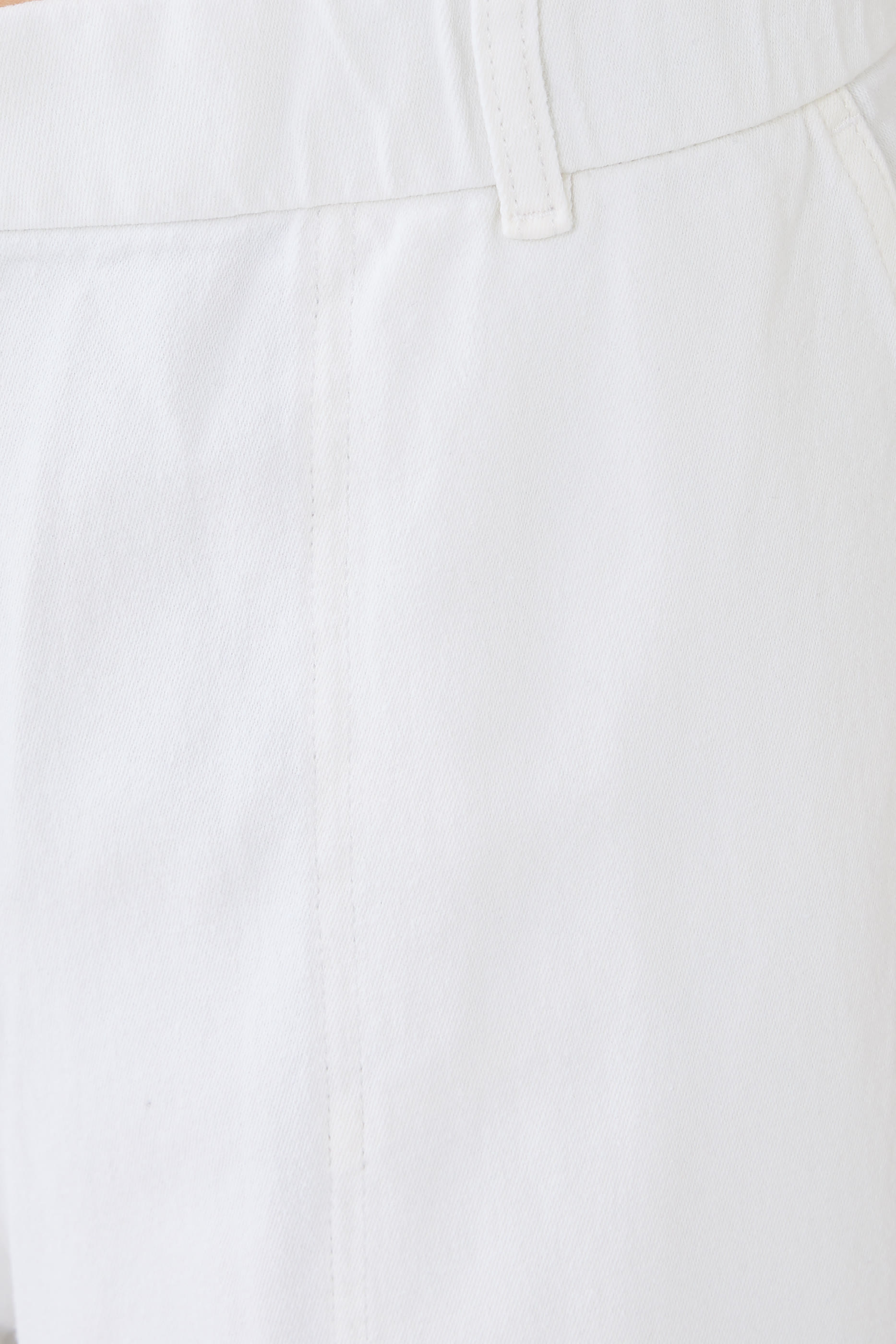 بنطال بتصميم عملي بقصة ساق واسعة قطن مصبوغ