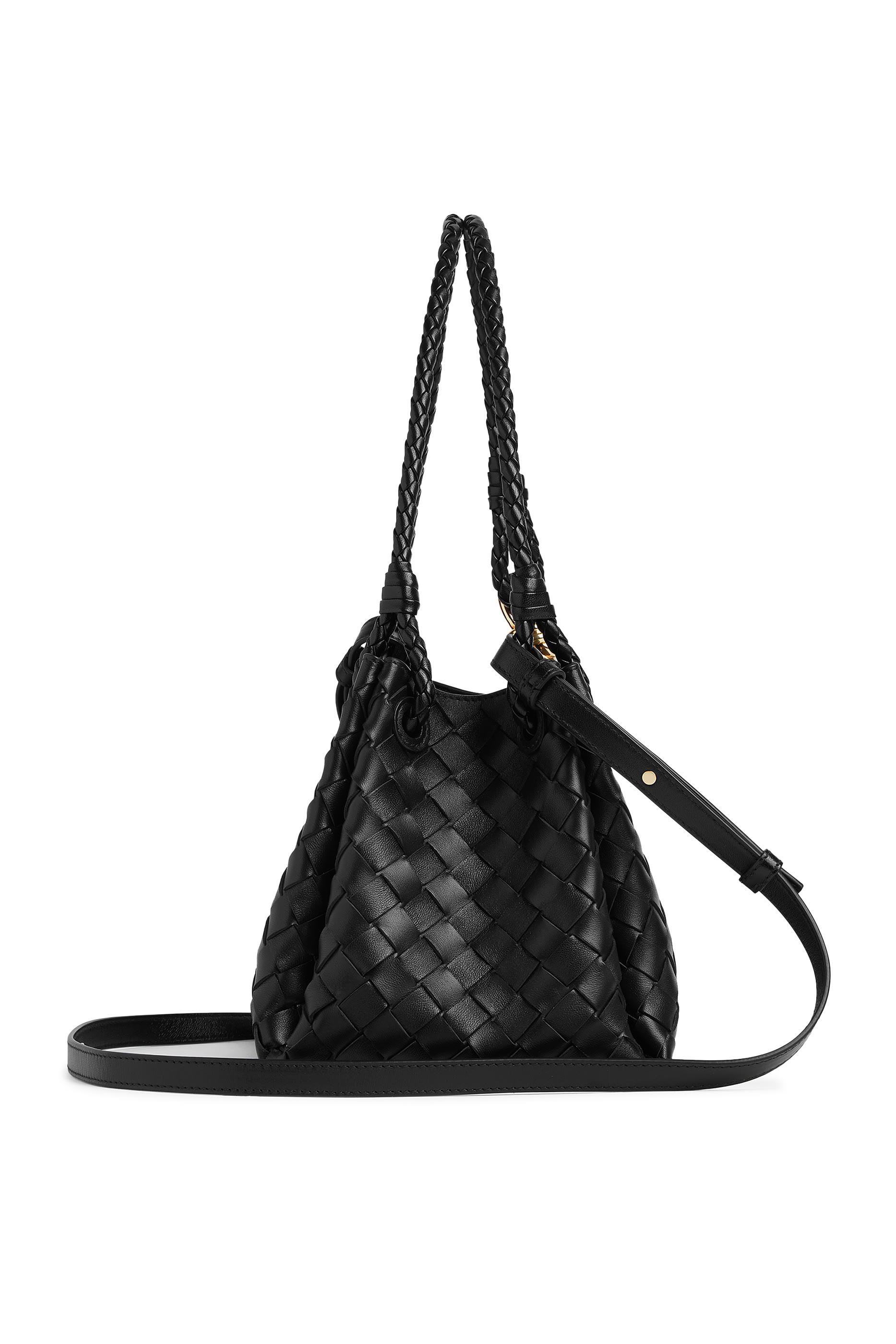 حقيبة كتف باراشوت كبيرة بتصميم مجدول