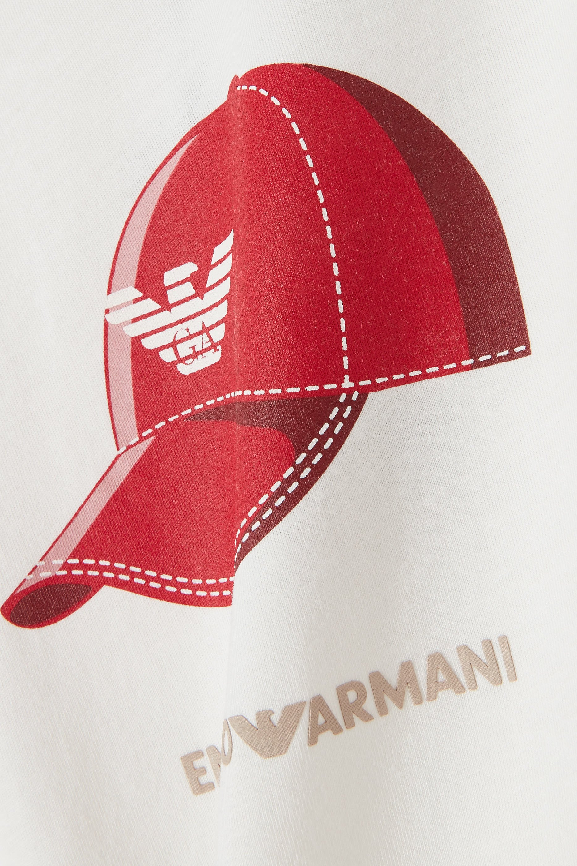 Kids  Baseball Hat Printed T-Shirt