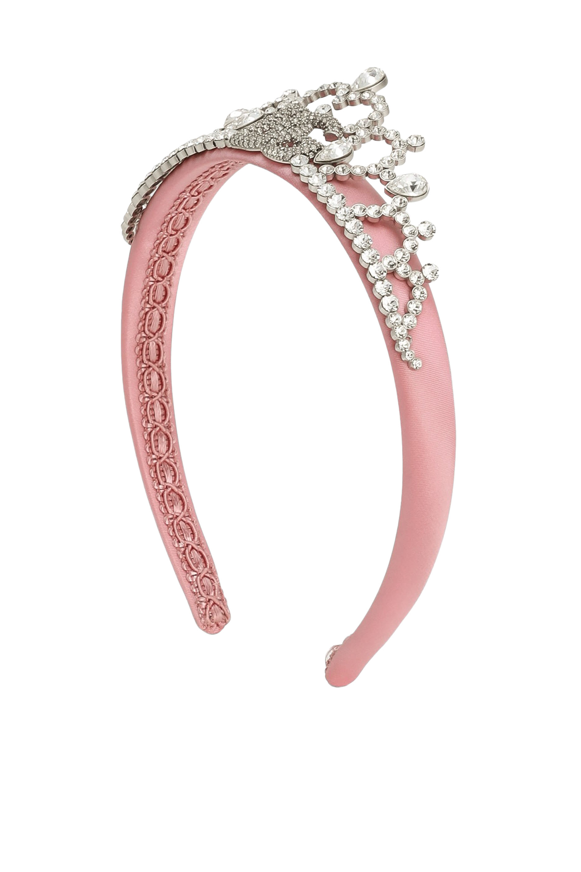 تاج مزين بأحجار الراين ساتان للأطفال