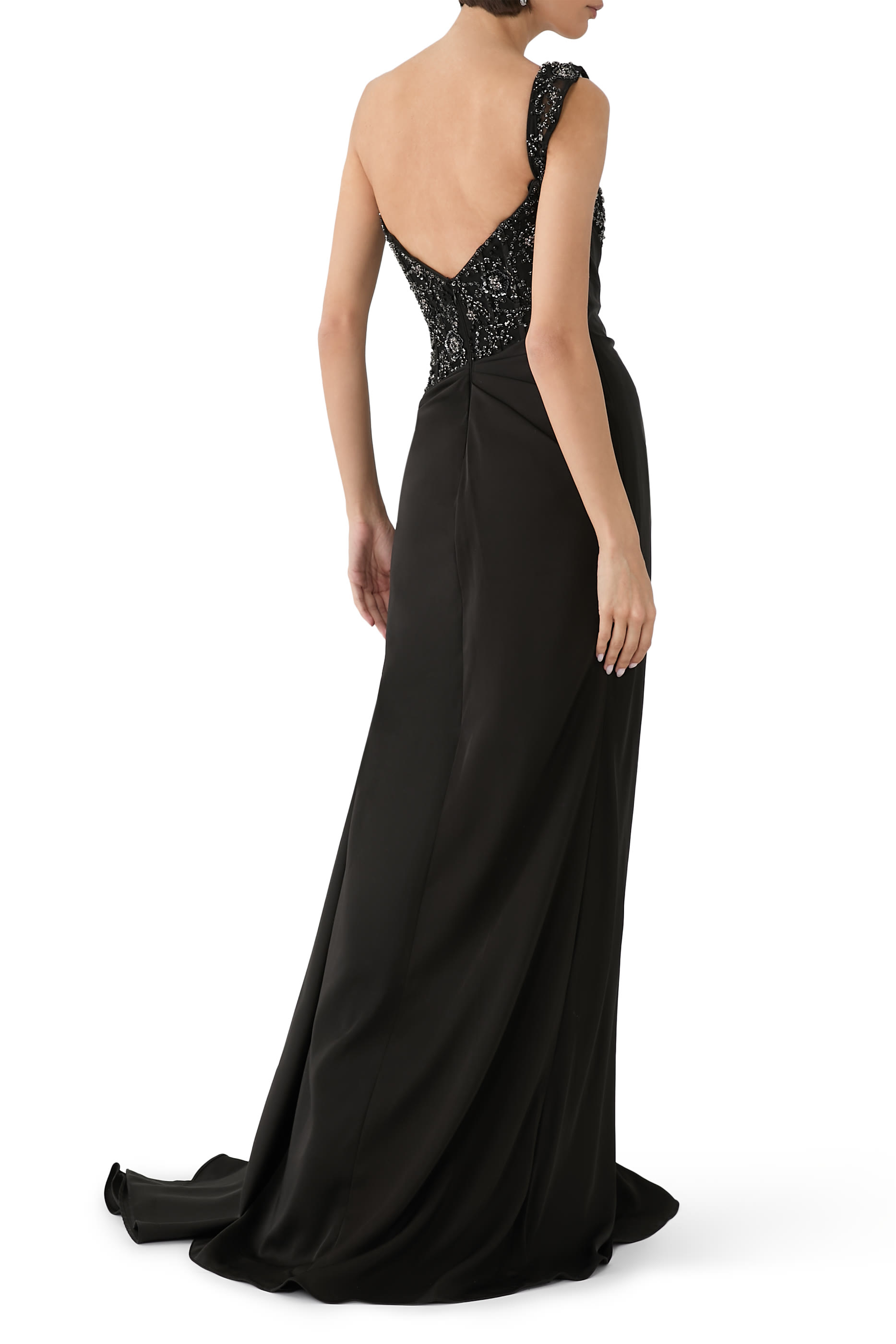 فستان شيث بصدرية مزينة