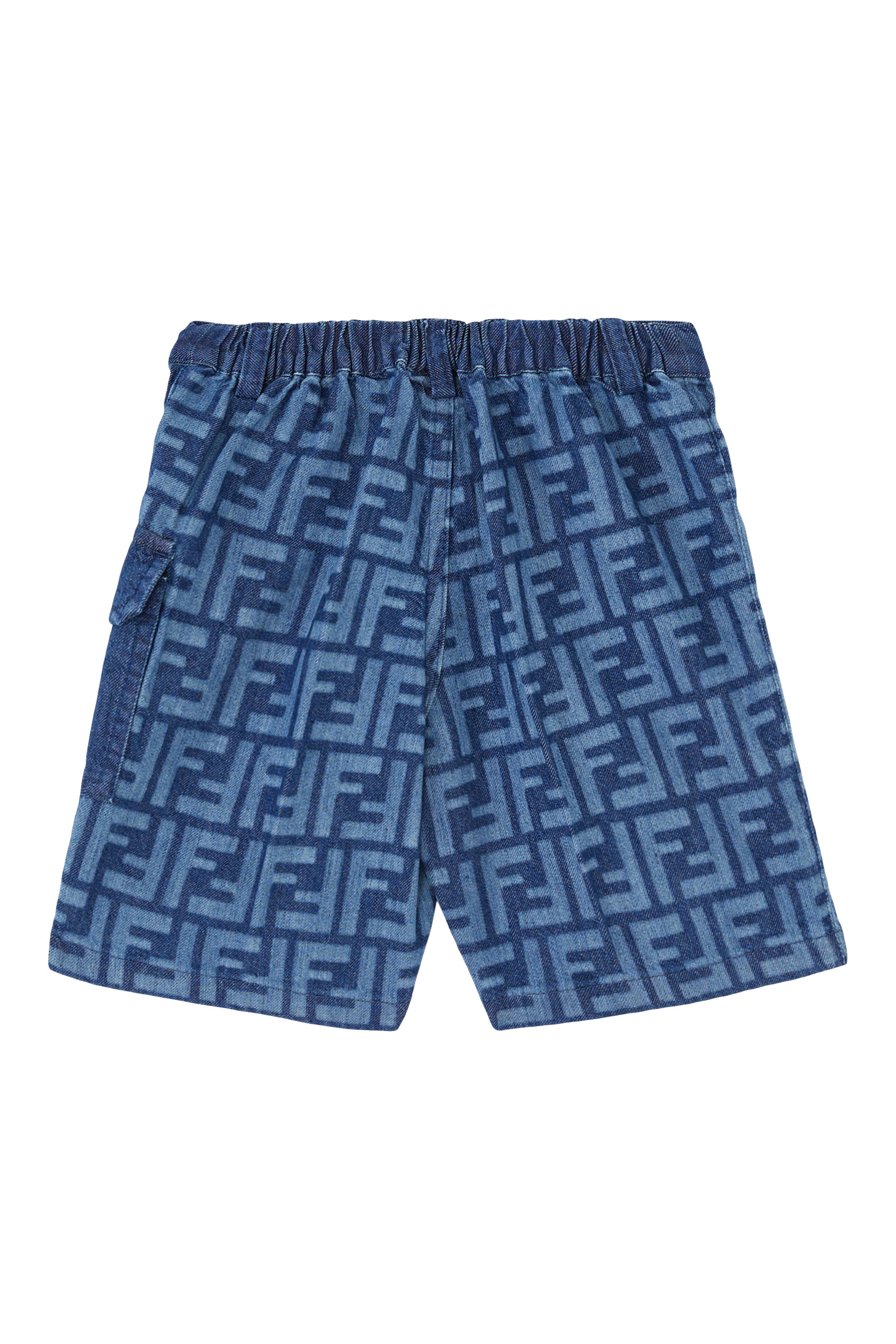 شورت دنيم بشعار الماركة للأطفال