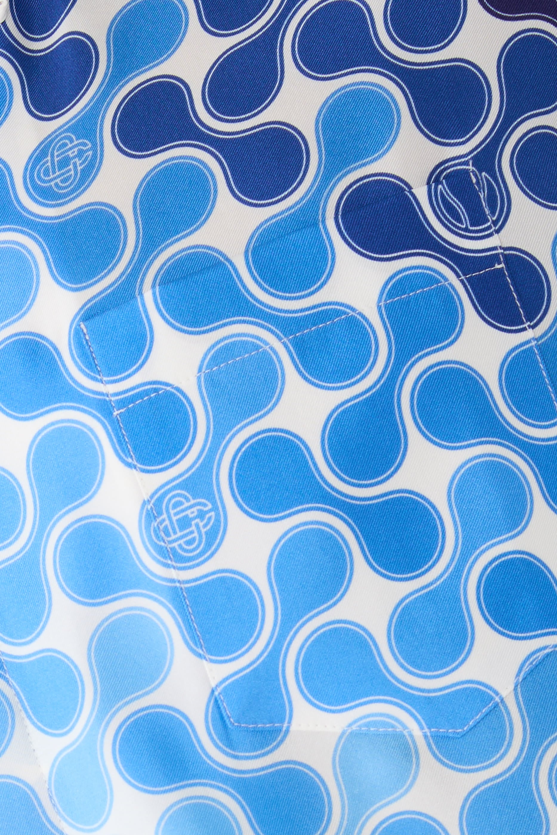 قميص تنس تايل بلون متدرج بأكمام قصيرة حرير