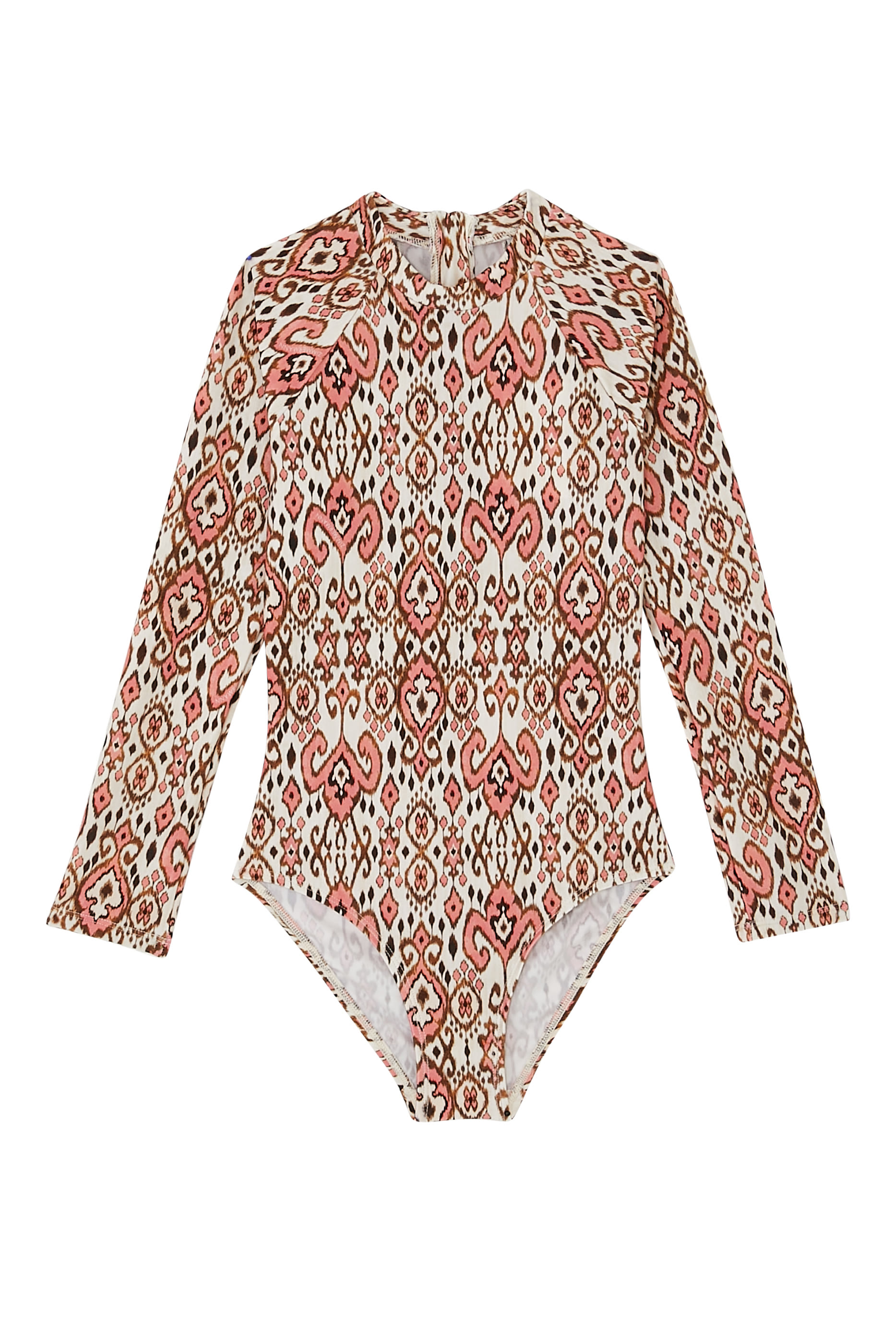 قطعة سباحة وايلي بتصميم قطعة واحدة بأكمام طويلة