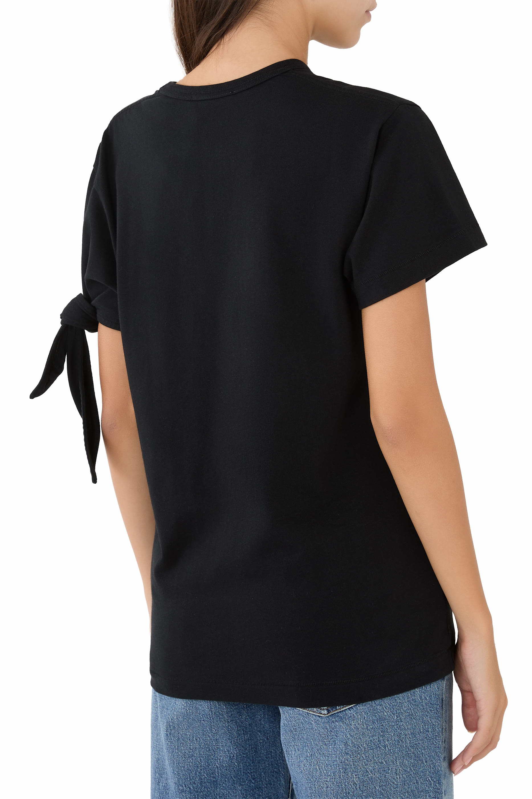 Knotted Sleeve T-Shirt 