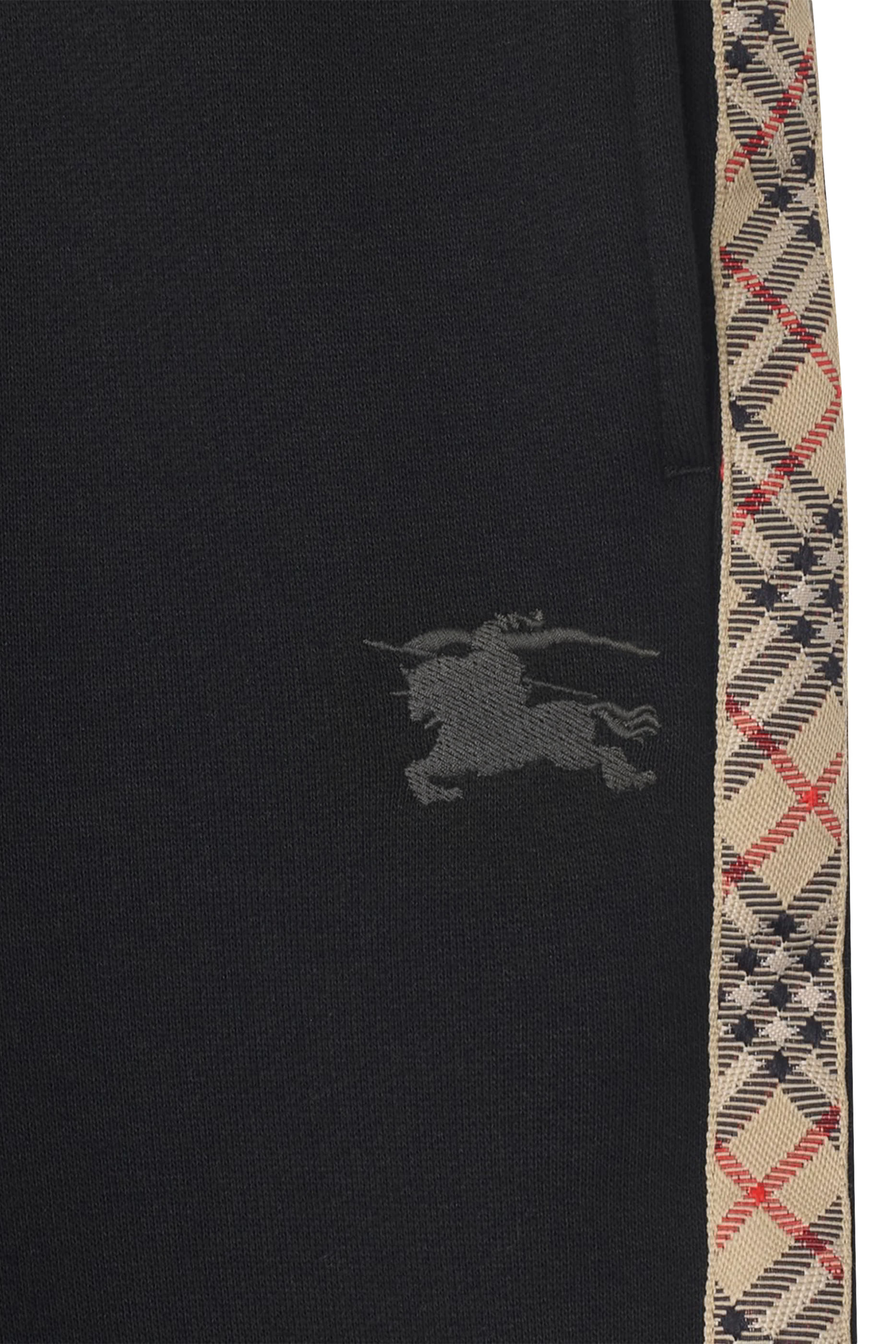 بنطال رياضي بحافة بنقشة مربعات قطن للأطفال