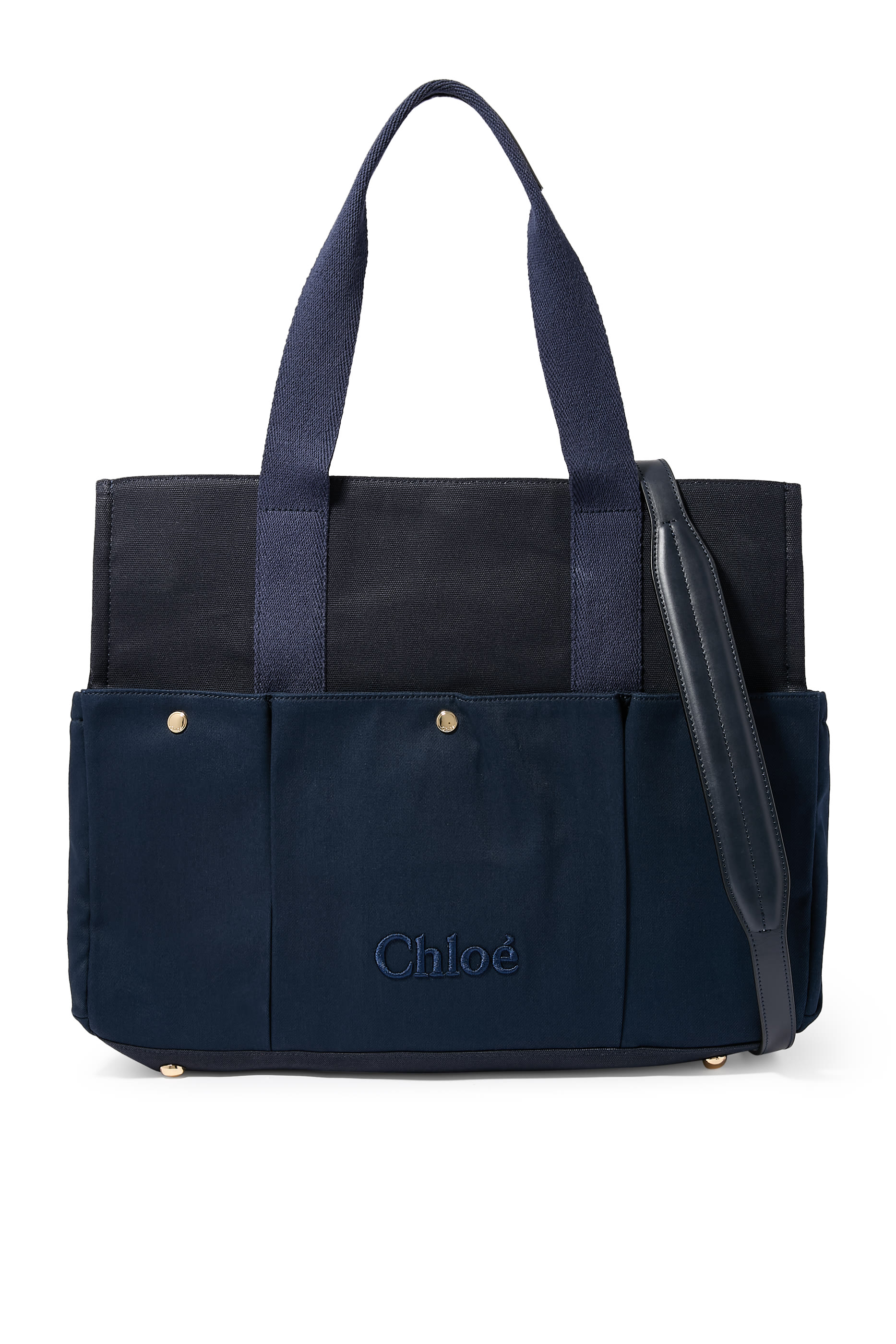  حقيبة مستلزمات أطفال مزينة بشعار الماركة