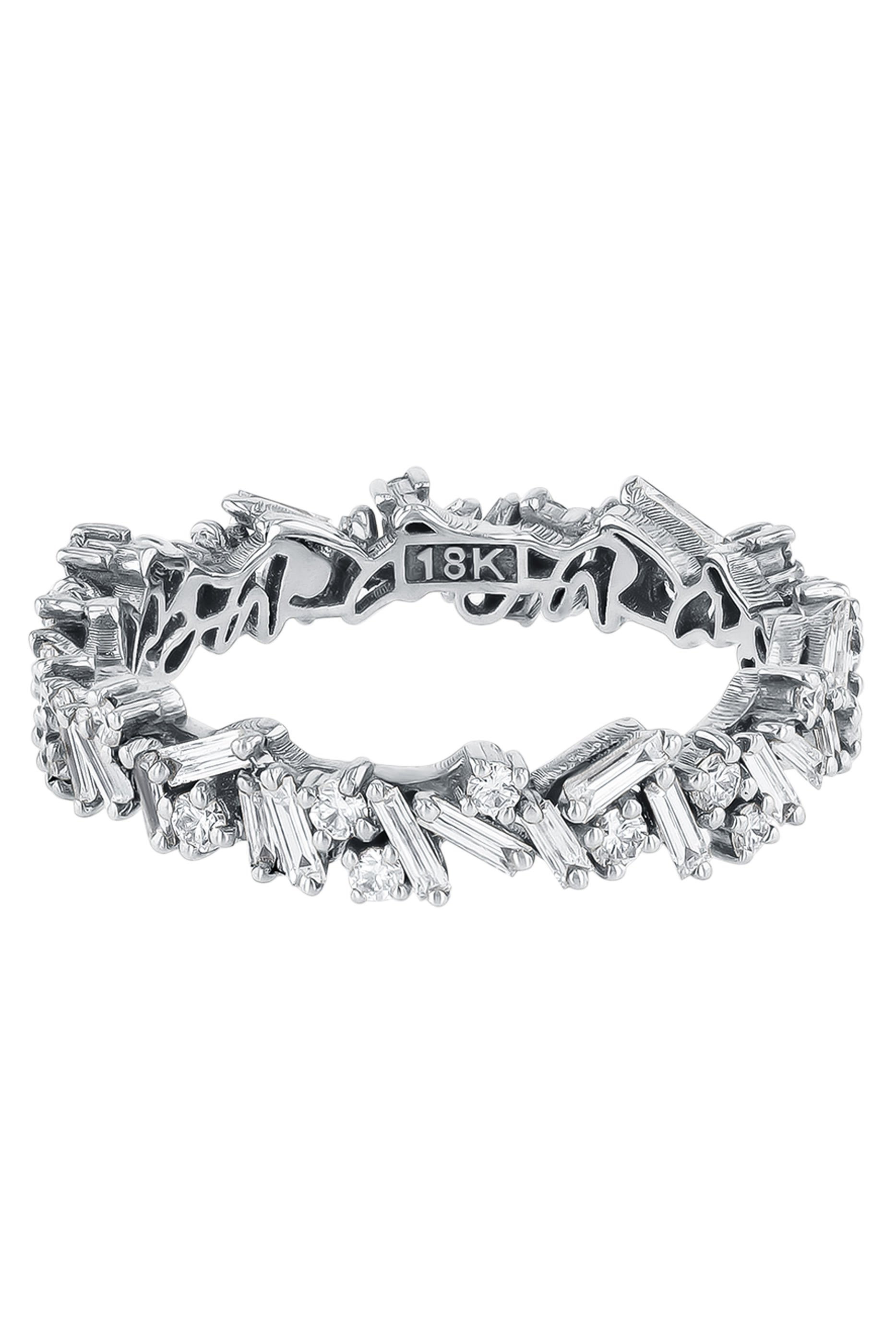 خاتم فاريووركس إترنتي مرصع بماس، ذهب أبيض عيار 18