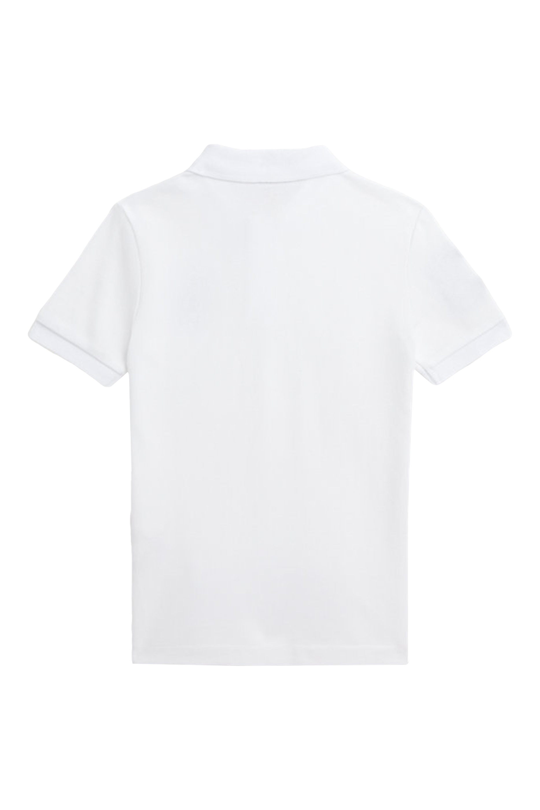 قميص بولو بقصة ضيقة قماش شبكي قطني للأطفال