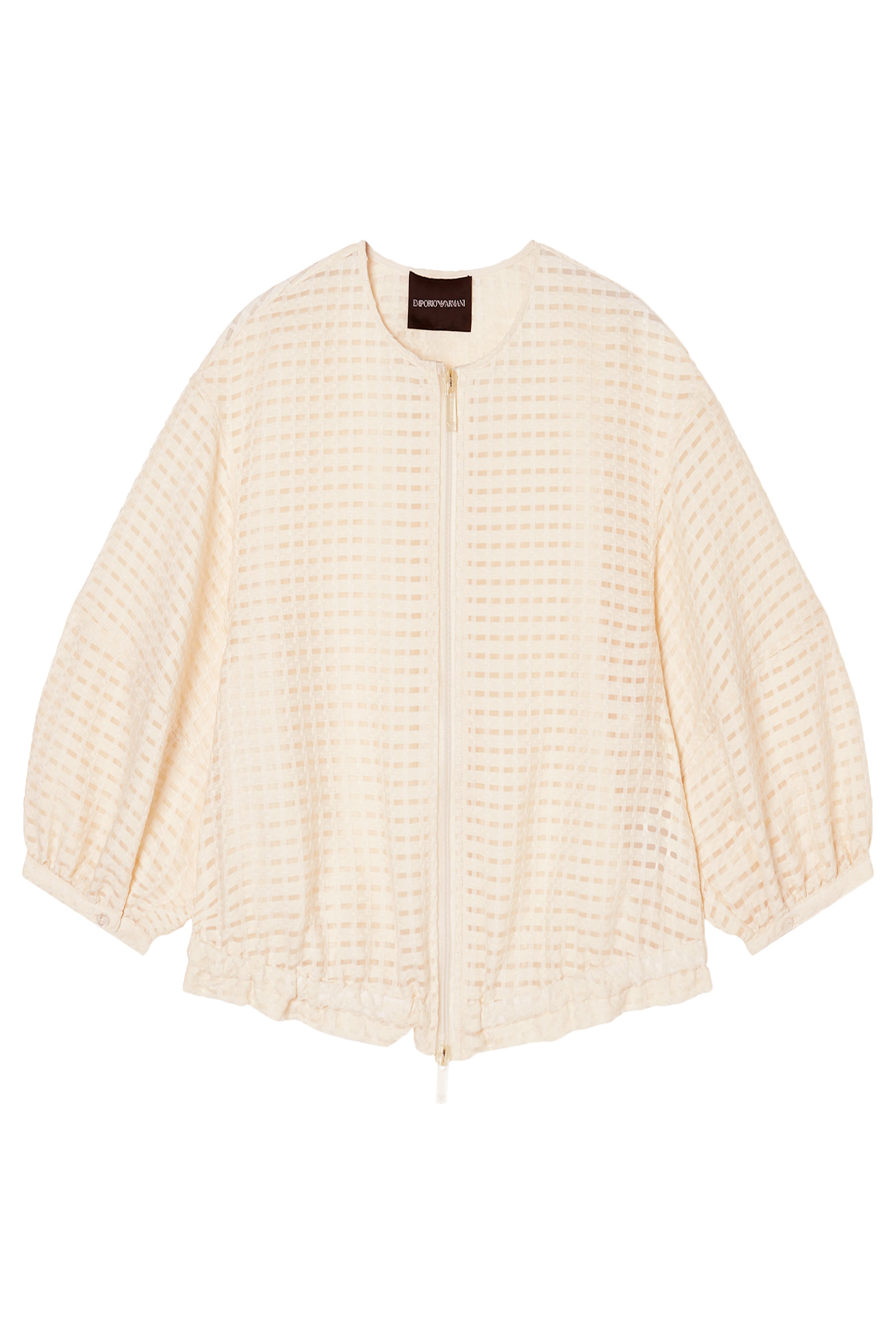 Vichy 3D Jacquard Blouson