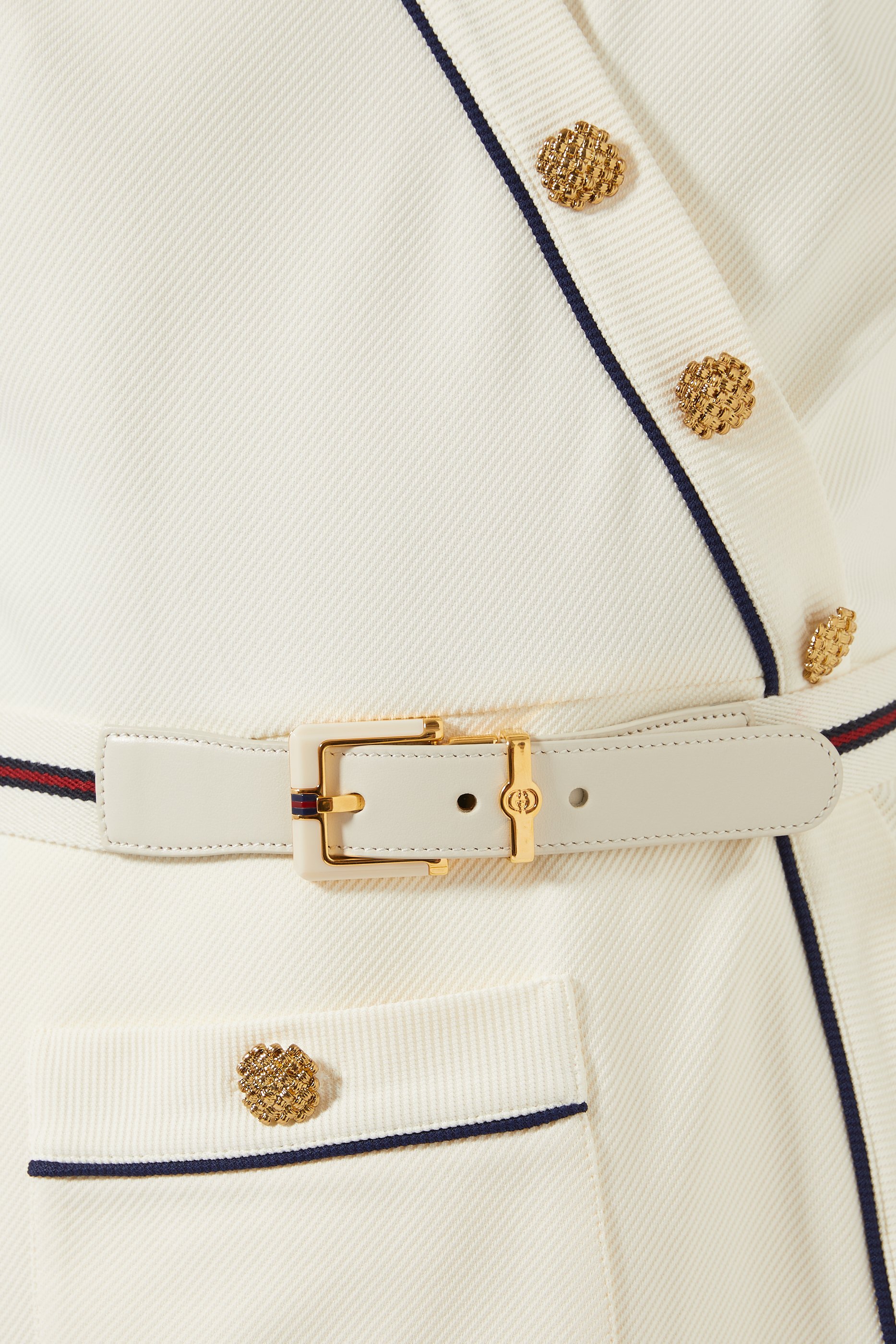 فستان جيرسيه بحواف بلون مغاير