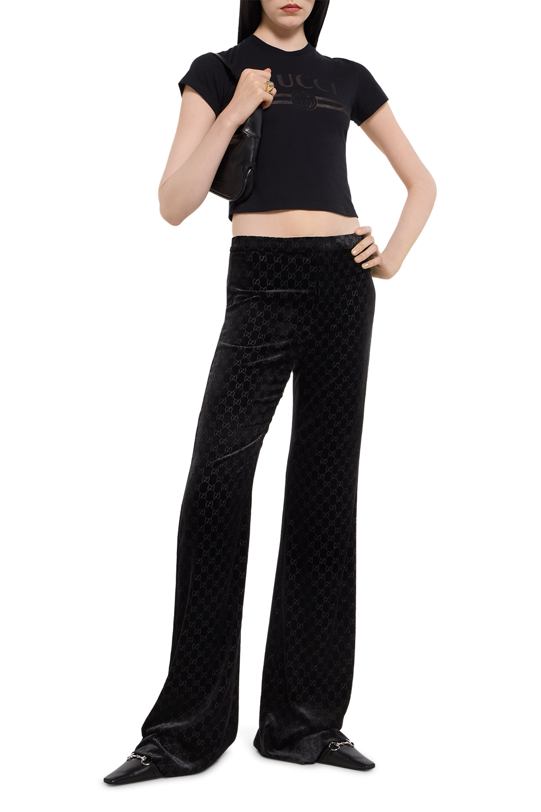 تيشيرت بتفاصيل ديفوريه قطن جيرسيه